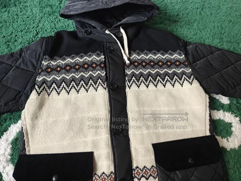 Junya Watanabe Junya Watanabe Wool Knit Hooded Parka Size US L / EU 52-54 / 3 - 3 Thumbnail