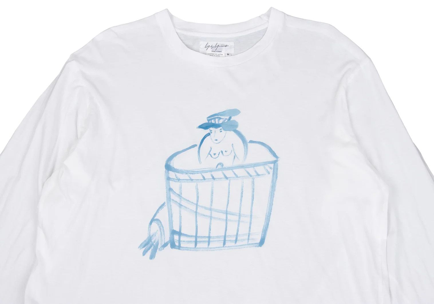 Yohji Yamamoto Yohji Yamamoto Drawing Print T-Shirt Size US M / EU 48-50 / 2 - 2 Thumbnail