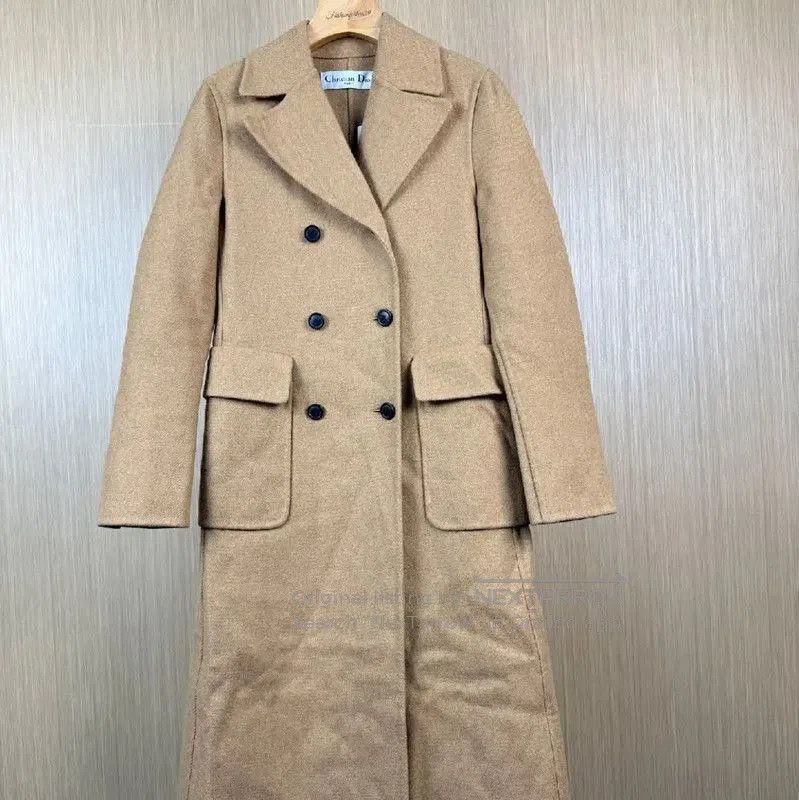 Dior Dior Women's Khaki Wool Blend Trench Coat . Size M / US 6-8 / IT 42-44 - 1 Thumbnail