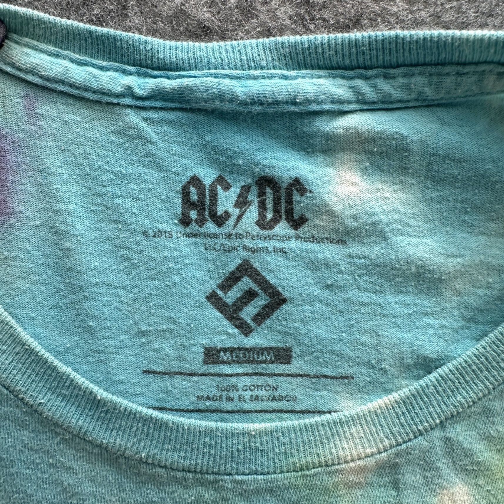 Vintage AC/DC High Voltage Shirt Mens M Tie Dye Rock Graphic 70s Style Band Tee Size US M / EU 48-50 / 2 - 5 Thumbnail