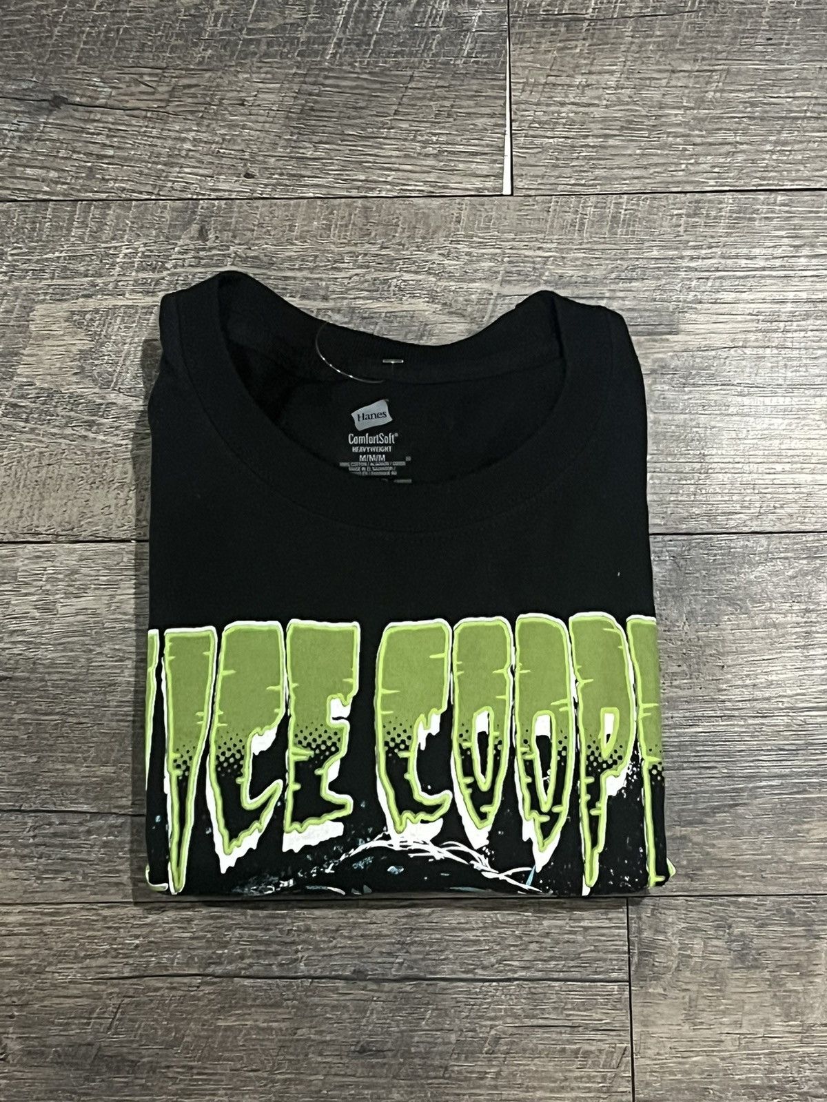 Band Tees × Vintage Alice Cooper Black Tee Shirt Size Medium Size US M / EU 48-50 / 2 - 5 Thumbnail