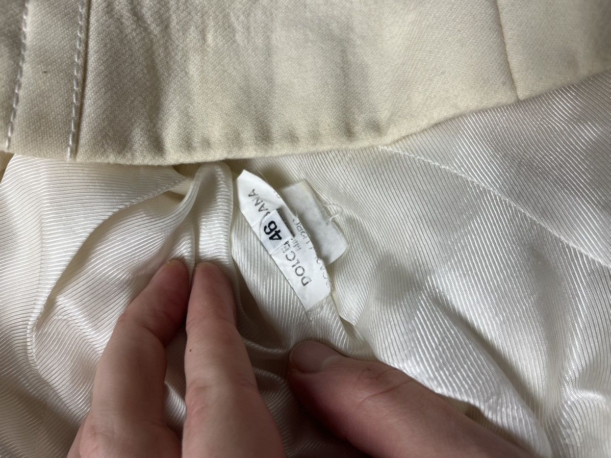 Dolce & Gabbana Dolce Gabbana Cream Wool coat jacket size 46 Size L / US 10 / IT 46 - 5 Thumbnail