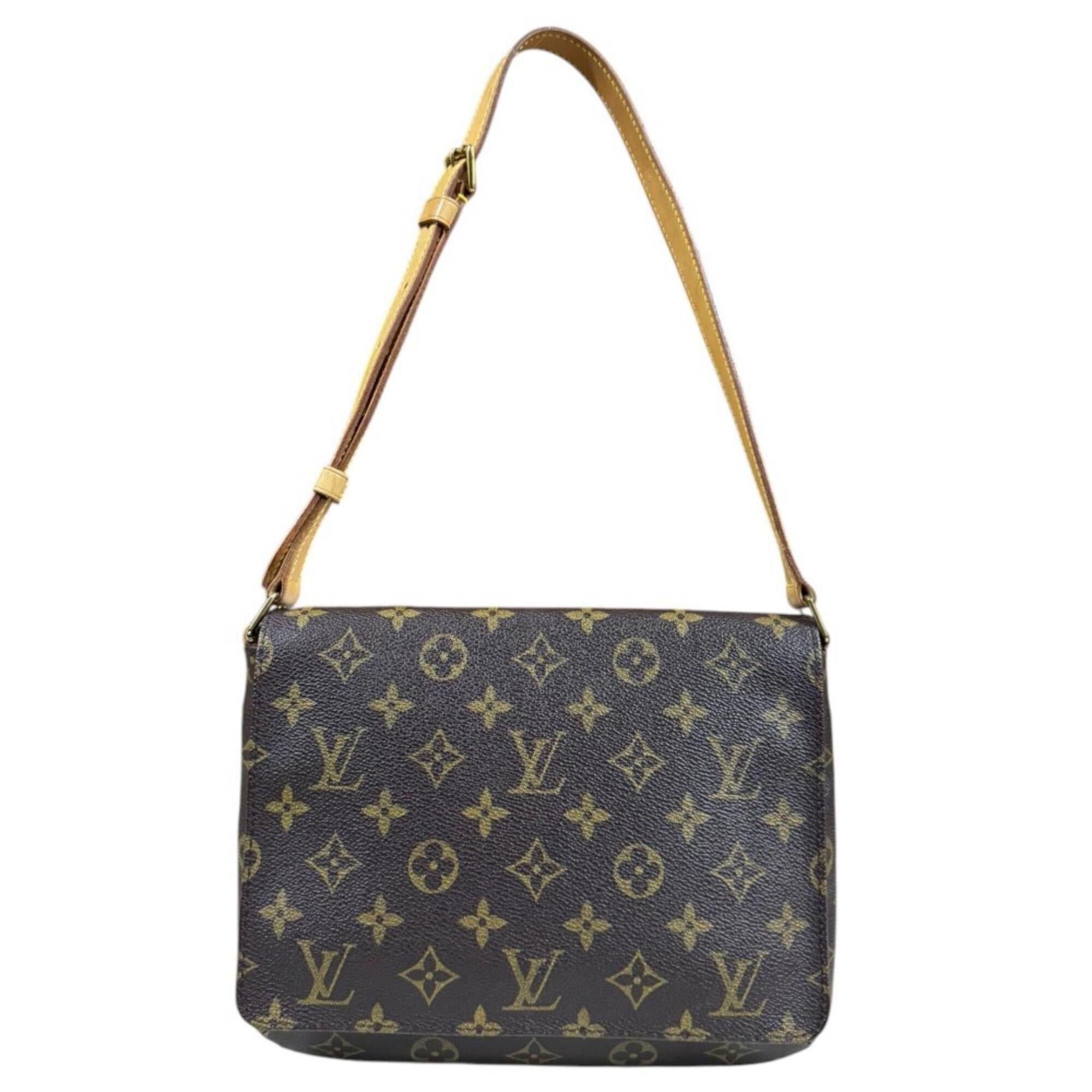 Louis Vuitton Louis Vuitton Musette Tango Short Monogram Shoulder Bag, Canvas M51257 Brown, Women's LOUIS VUITTON Size ONE SIZE - 1 Thumbnail