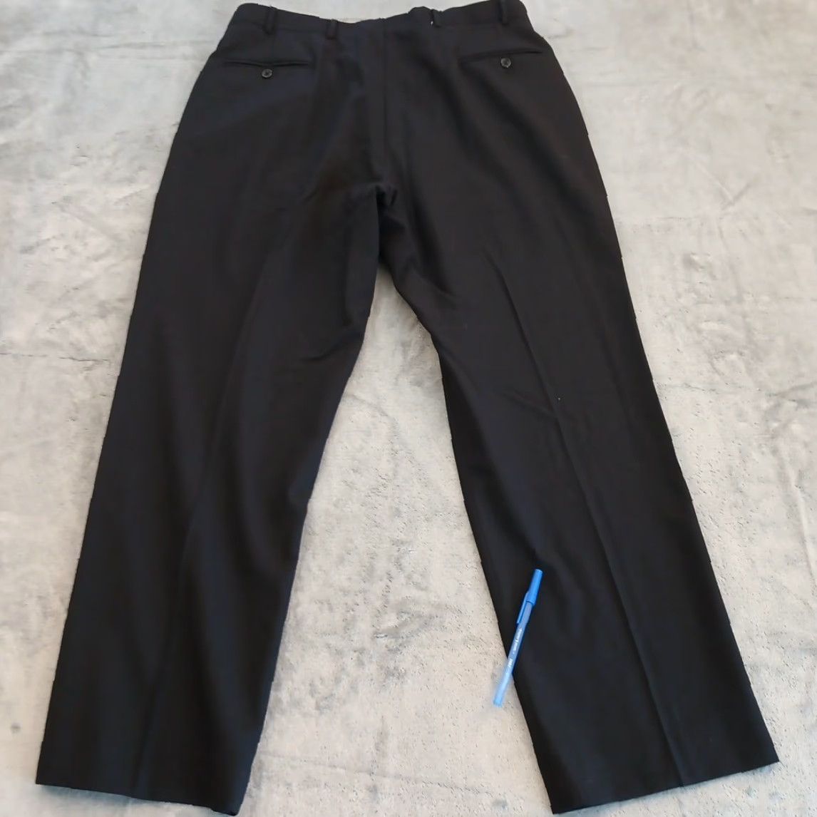Brooks Brothers Brooks Brothers Dress Pants Mens Regular Size 38 Black Wool Flat Front Stretch Size US 38 / EU 54 - 7 Thumbnail