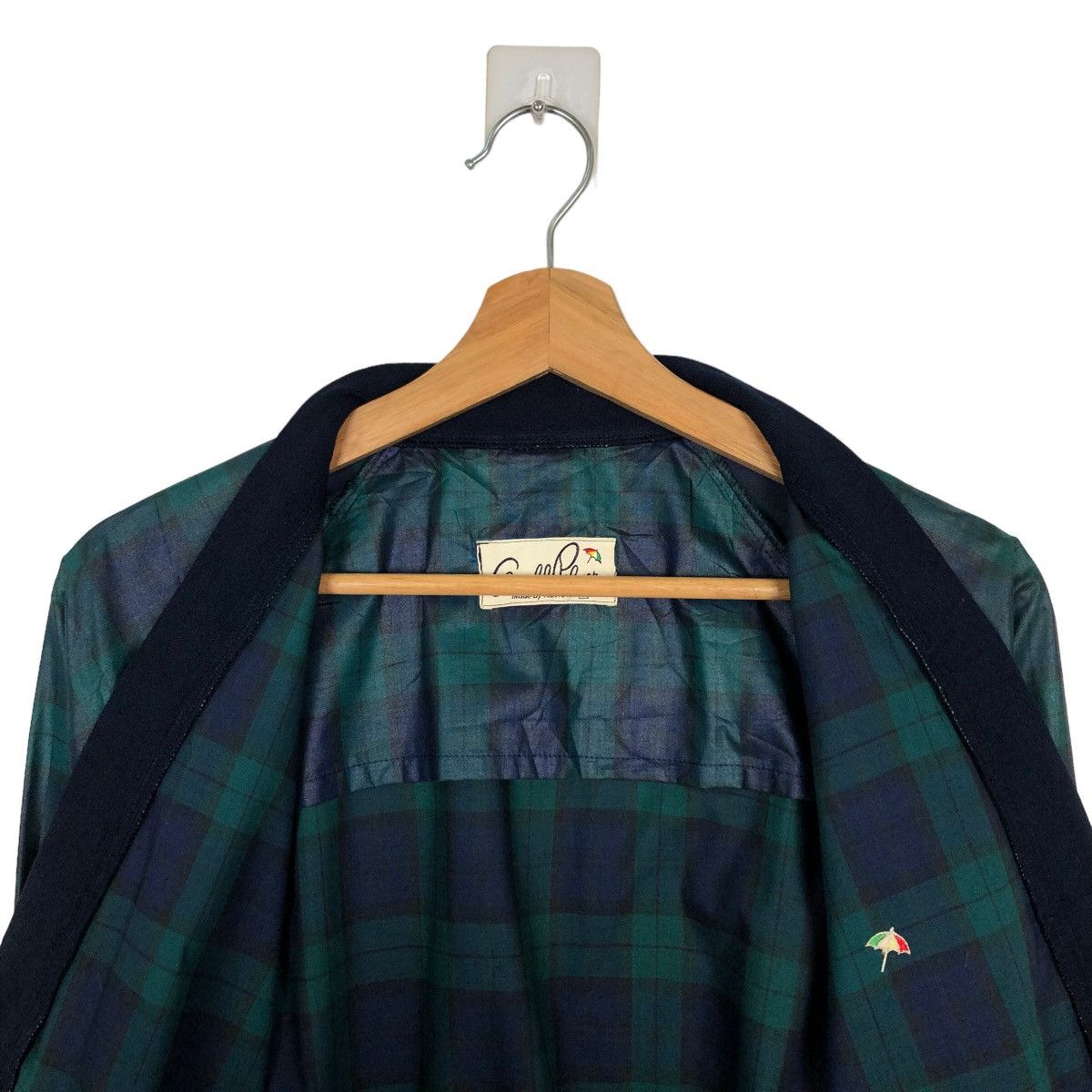 Japanese Brand VINTAGE CARDIGAN BOMBER JACKET ARNOLD PALMER TARTAN DESIGN Size US M / EU 48-50 / 2 - 10 Thumbnail