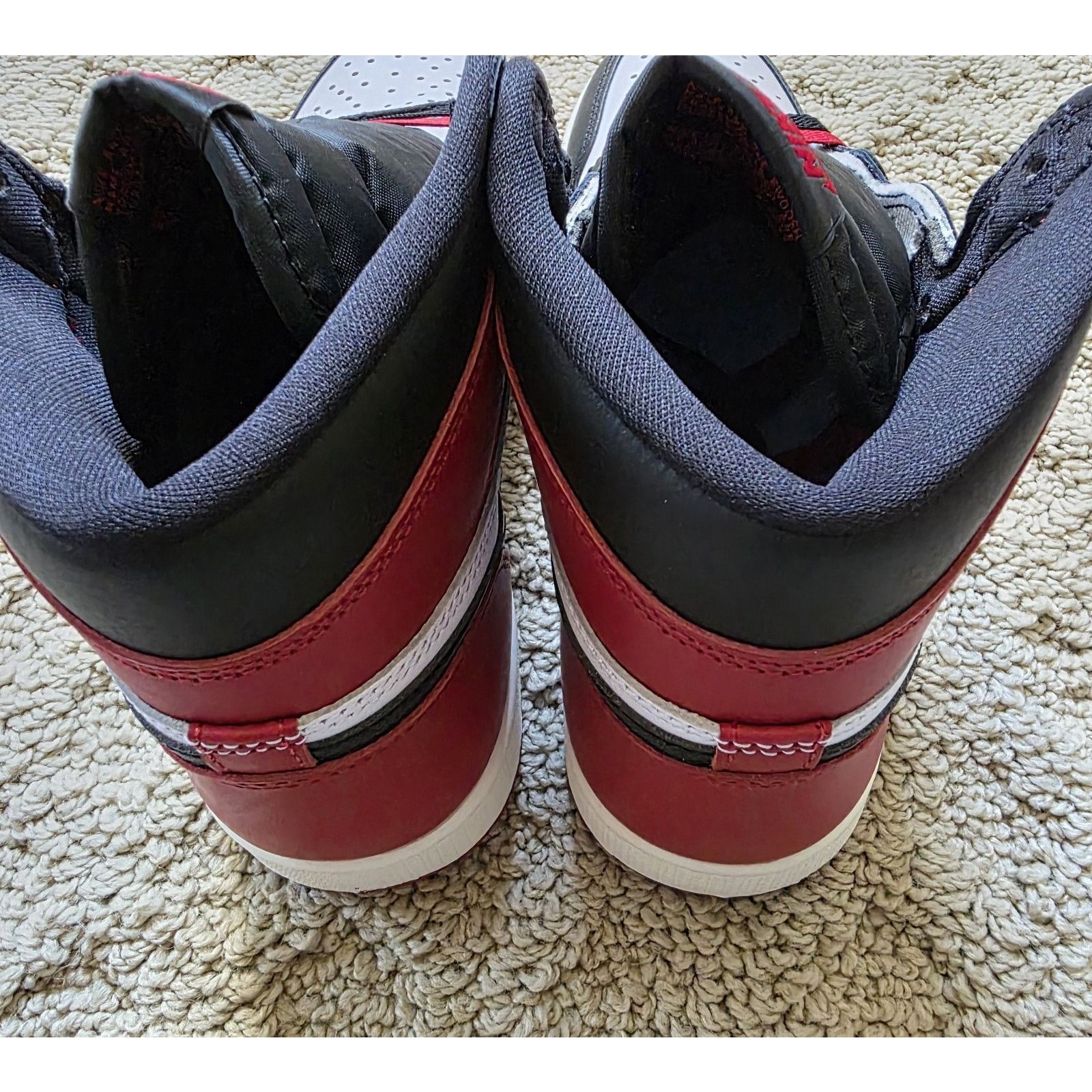 Jordan Brand Air Jordan 1 Retro OG High Black Toe Brand New Sz 8.5 Size US 8.5 / EU 41-42 - 6 Thumbnail