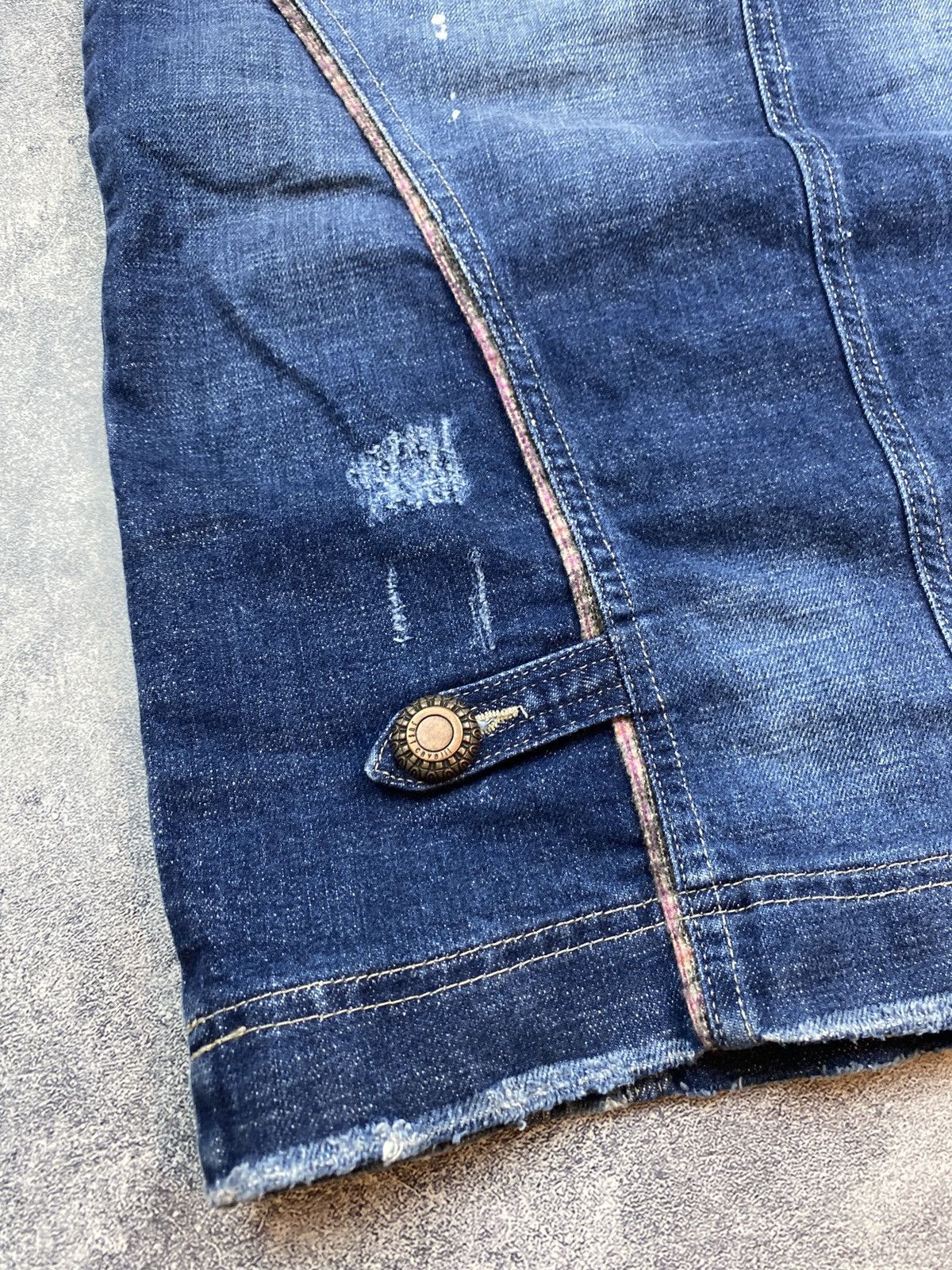 Just Cavalli × Roberto Cavalli Vintage Roberto Cavalli Denim Skirt Just Cavalli Size 32" / US 10 / IT 46 - 16 Thumbnail