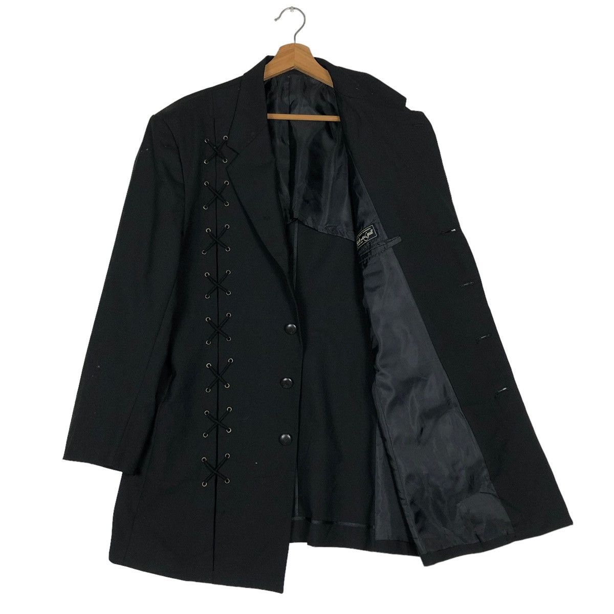 Japanese Brand 🔥VINTAGE BONDAGE DESIGN BIKER JACKET KAWAMURA ISSEY MIYAKE Size US M / EU 48-50 / 2 - 11 Thumbnail