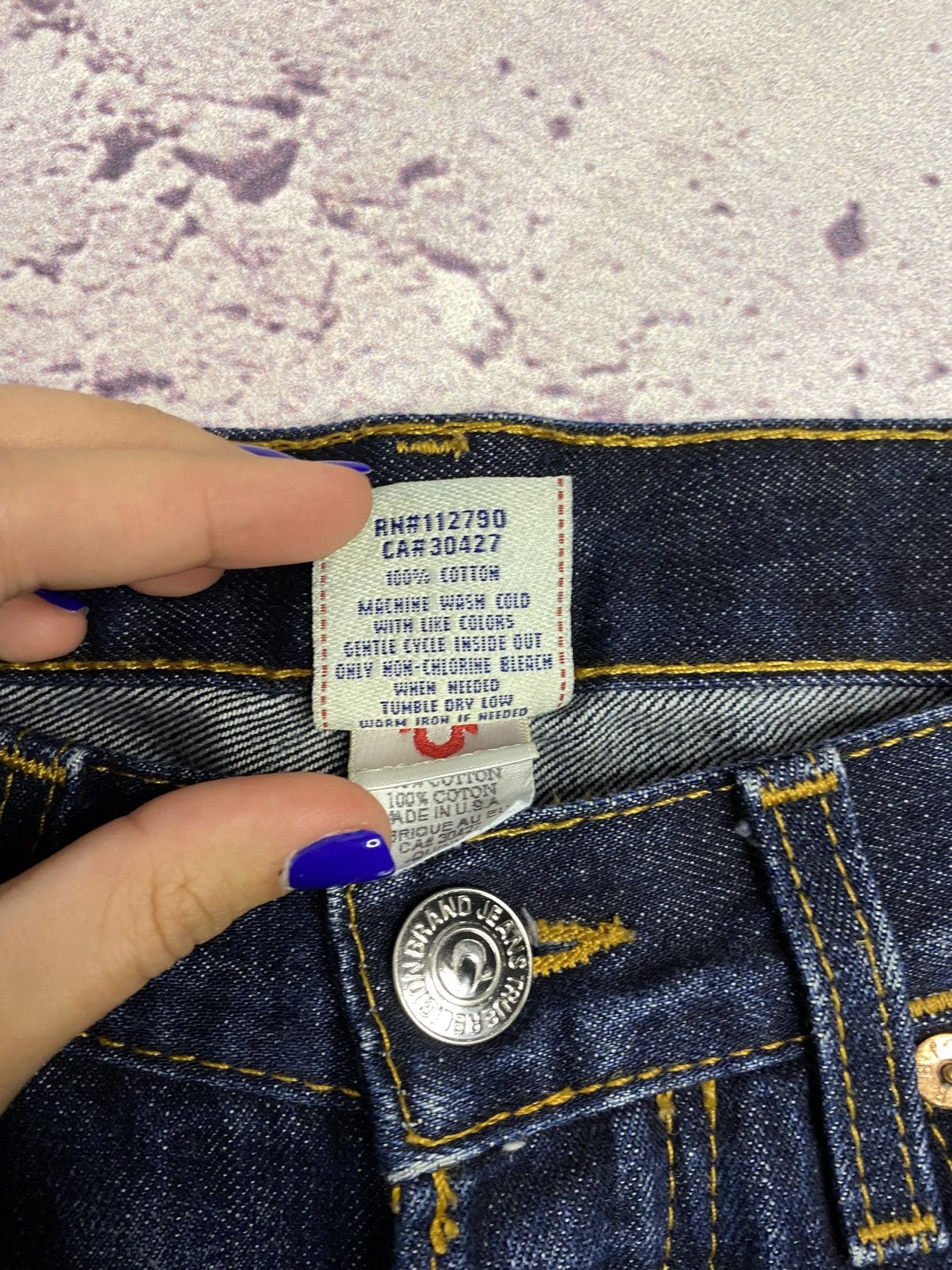 True Religion Men's Vintage Japanese True Religion Selvedge jeans y2k Size US 30 / EU 46 - 9 Thumbnail