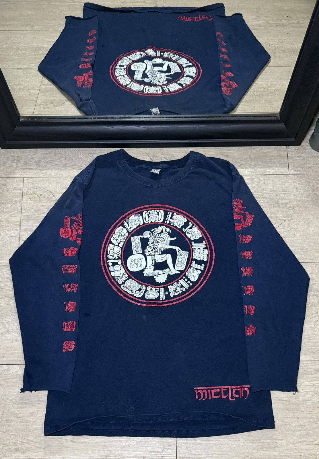 Y2K 2000s Mexico Mictlan Mayan Calendar Long Sleeve