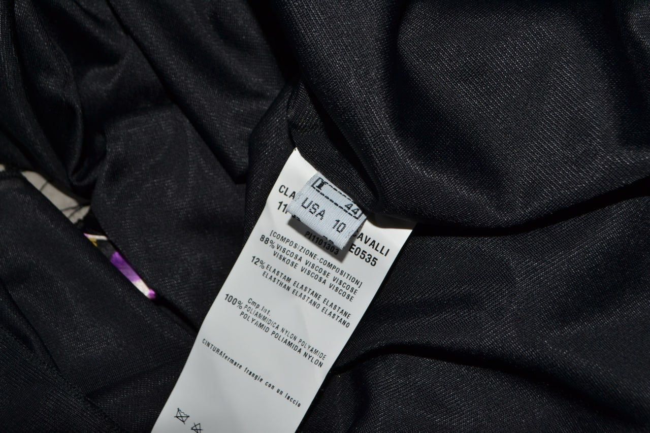 Roberto Cavalli Ladies CLASS roberto cavalli Classic Evening Dress in Black Size L / US 10 / IT 46 - 16 Thumbnail
