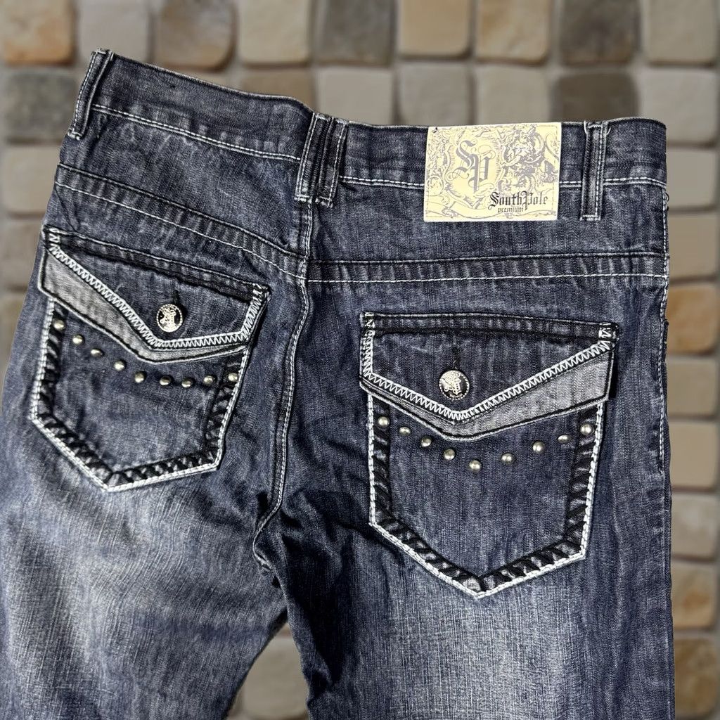 Southpole VINTAGE Southpole Jeans Mens 34x32 Baggy Cyber Y2K 90s Grunge Flap Pock Size US 34 / EU 50 - 1 Thumbnail