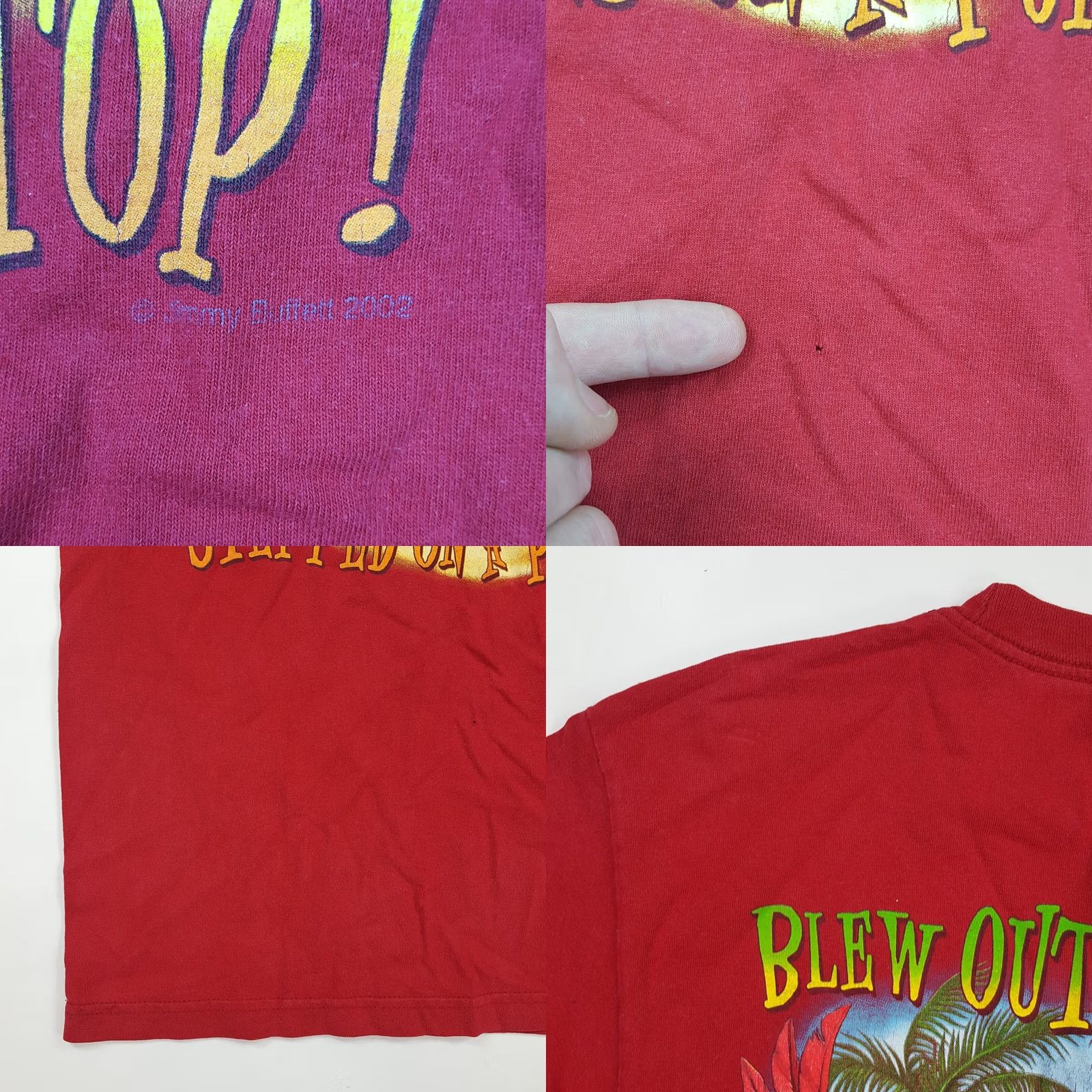 Vintage Vintage Margaritaville T-Shirt S Red Short Sleeve Crew Neck 90s Y2K Parrot Myrtle Beach Graphic Print Mens Shirt Size US S / EU 44-46 / 1 - 8 Thumbnail