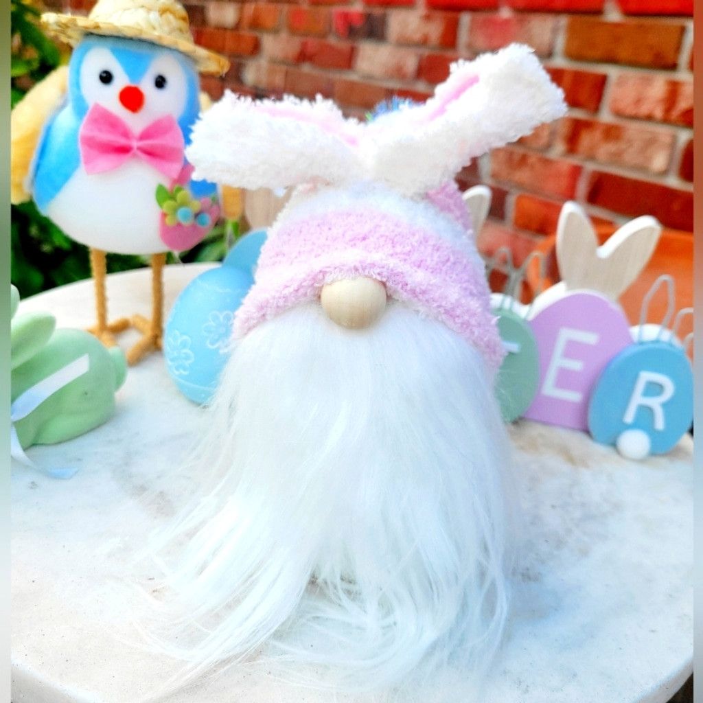 Handmade Easter Bunny Spring Time Gnome Size ONE SIZE - 1 Thumbnail