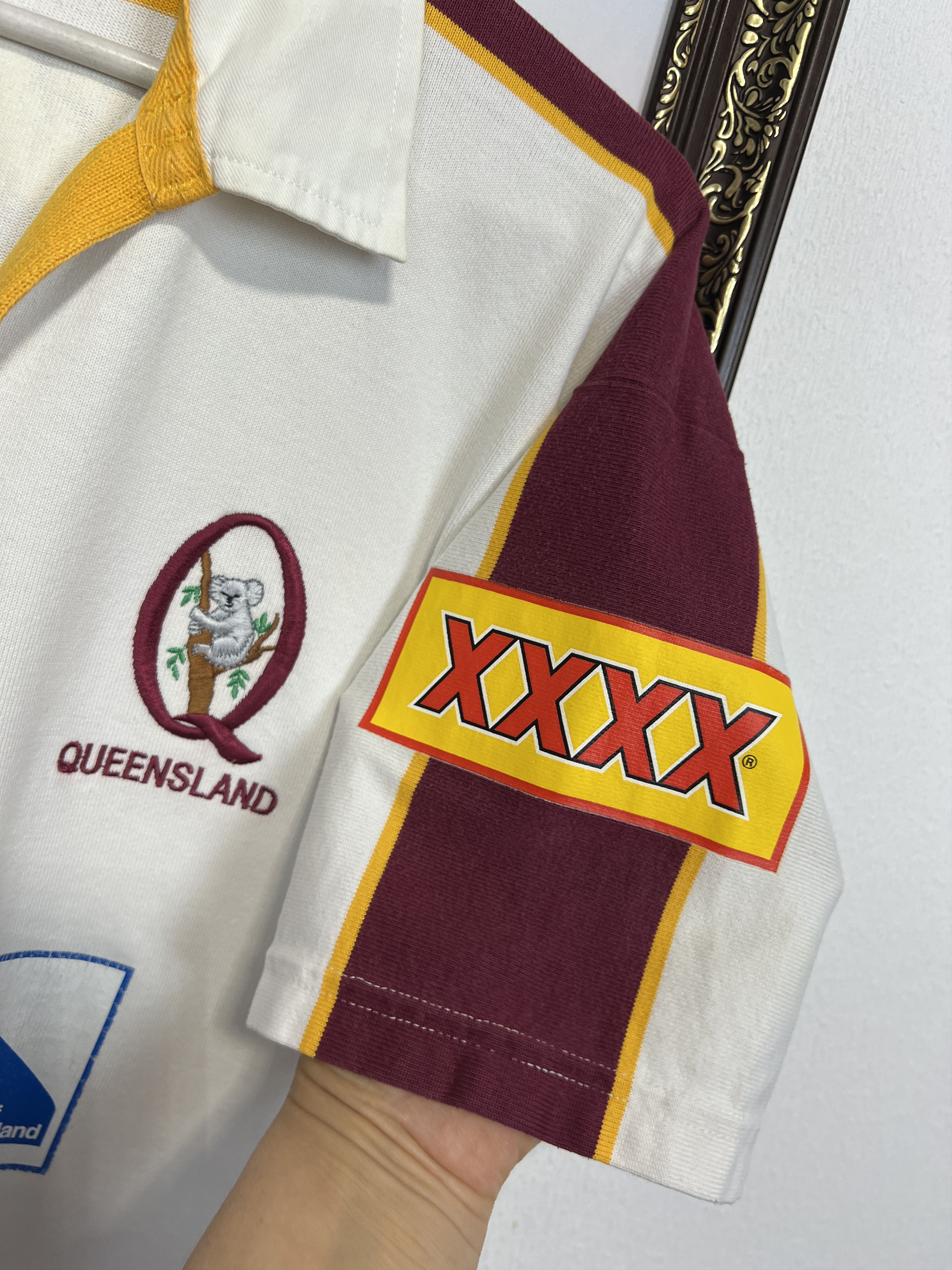 Vintage Queensland State of Origin Maroon Rugby Jersey Trikot Shirt Size US M / EU 48-50 / 2 - 4 Thumbnail