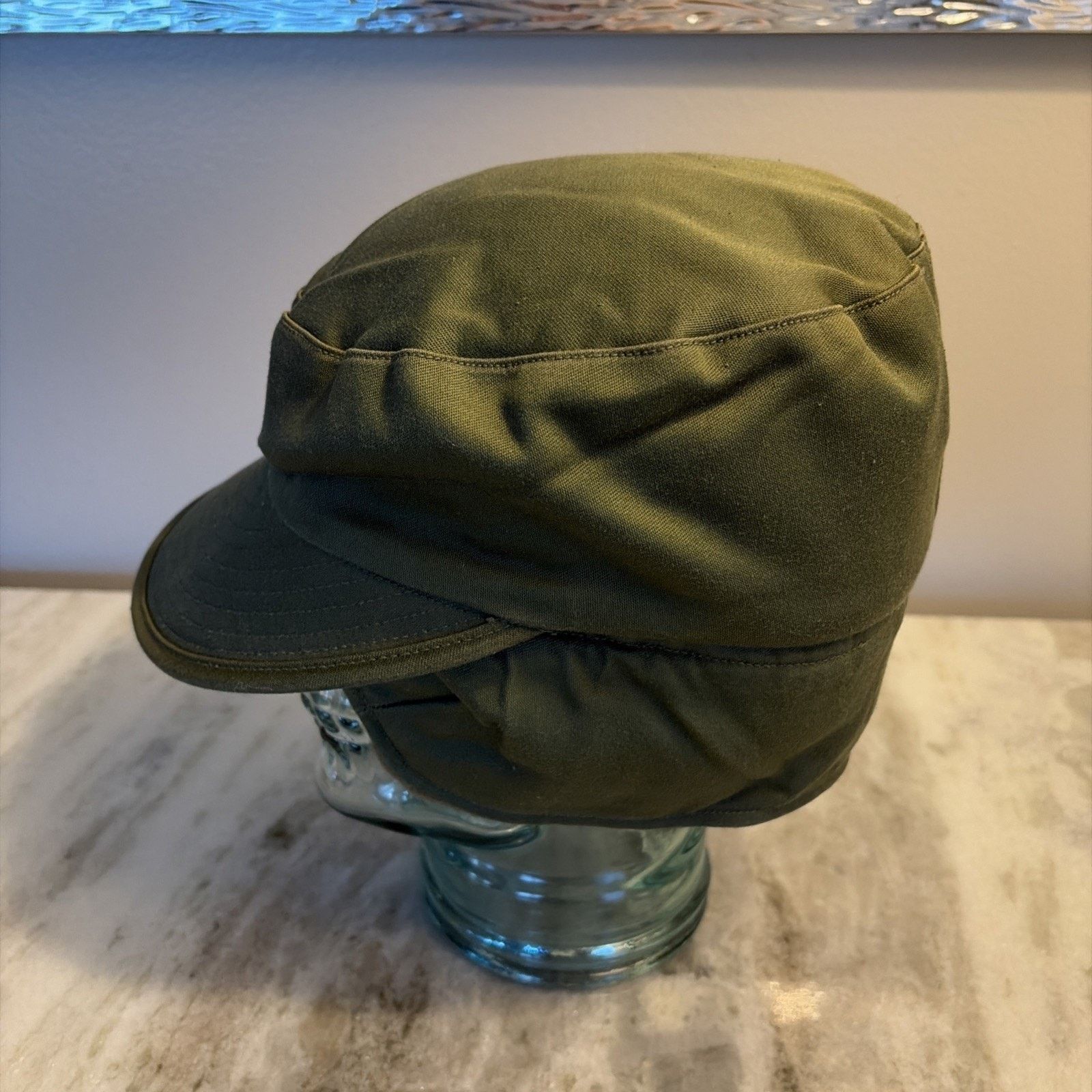 Vintage Vintage US Navy Intermediate Cold Hat Large 7-1/8 To 7-1/4 Size ONE SIZE - 7 Thumbnail