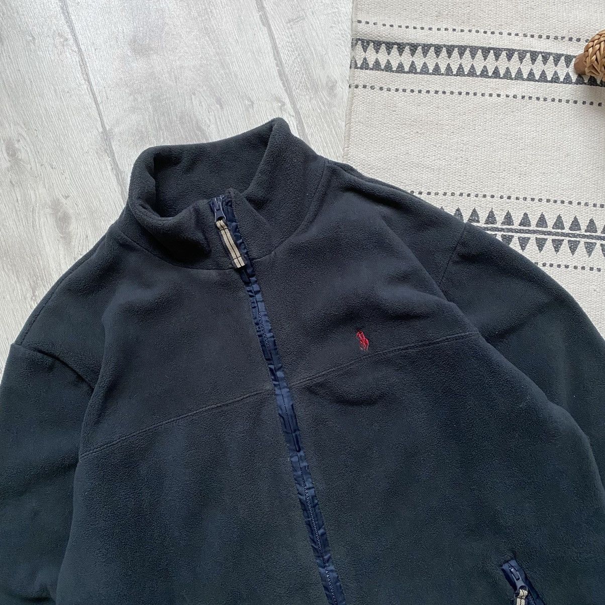 Polo Ralph Lauren 🦍 Vintage 90s Polo Ralph Lauren zip fleece Sweatshirt Size US M / EU 48-50 / 2 - 2 Thumbnail