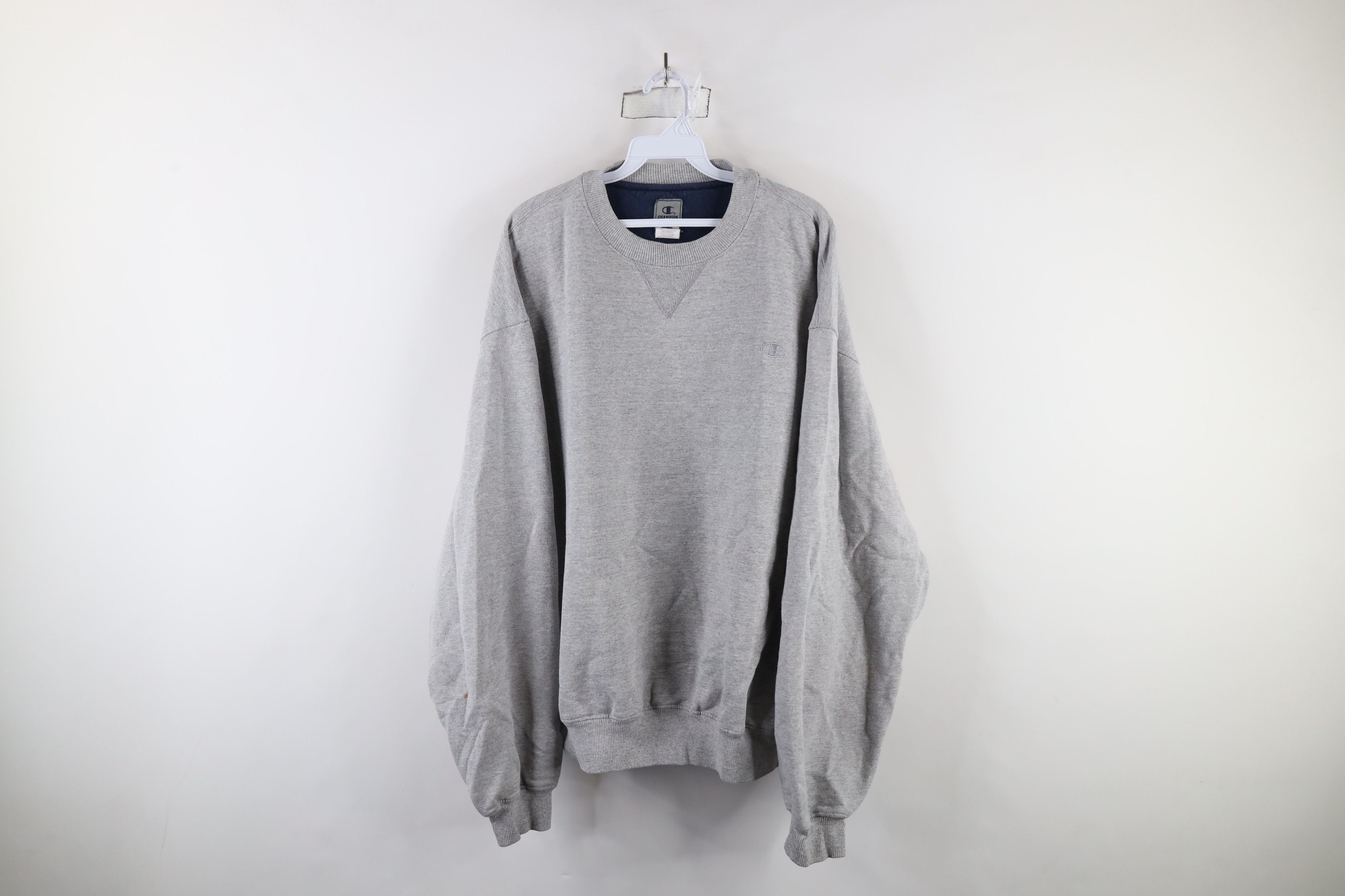 Champion × Vintage Vintage Champion Logo Crewneck Sweatshirt Heather Gray Size US XL / EU 56 / 4 - 1 Thumbnail