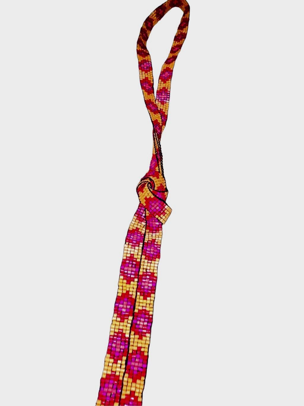Vintage Vintage Huichol Beaded Metal Fringe 90’s Lariat by Sundance Size ONE SIZE - 8 Thumbnail