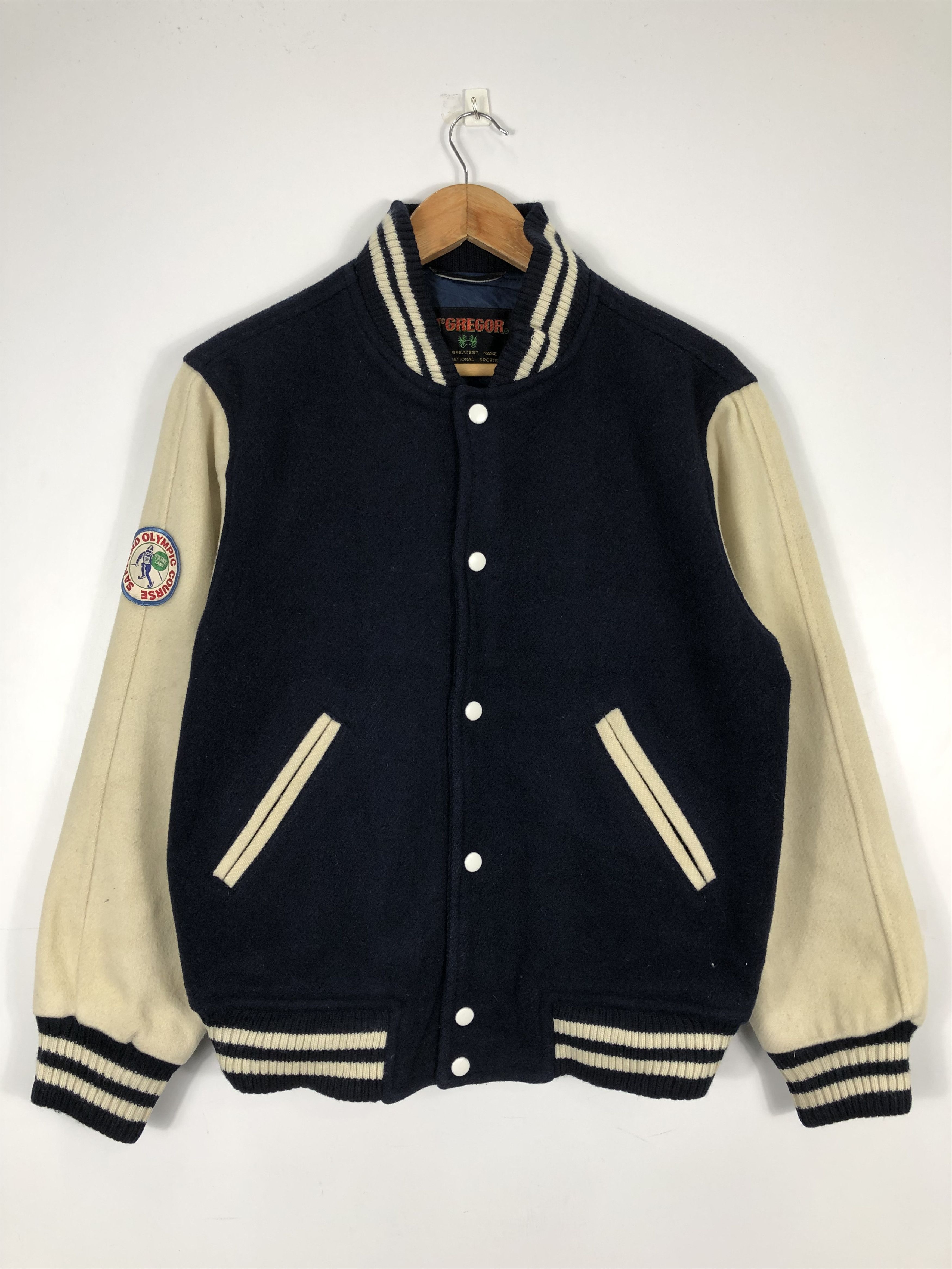 McGregor Vintage Mcgregor Varsity Jacket Blue V0174 Size US M / EU 48-50 / 2 - 1 Thumbnail