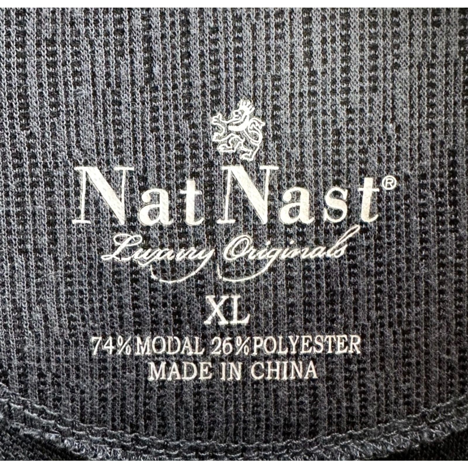 Nat Nast Nat Nast Men's Polo Shirt Short Sleeve Gray 1/4 Button Modal Blend Stretch XL Size US XL / EU 56 / 4 - 3 Thumbnail