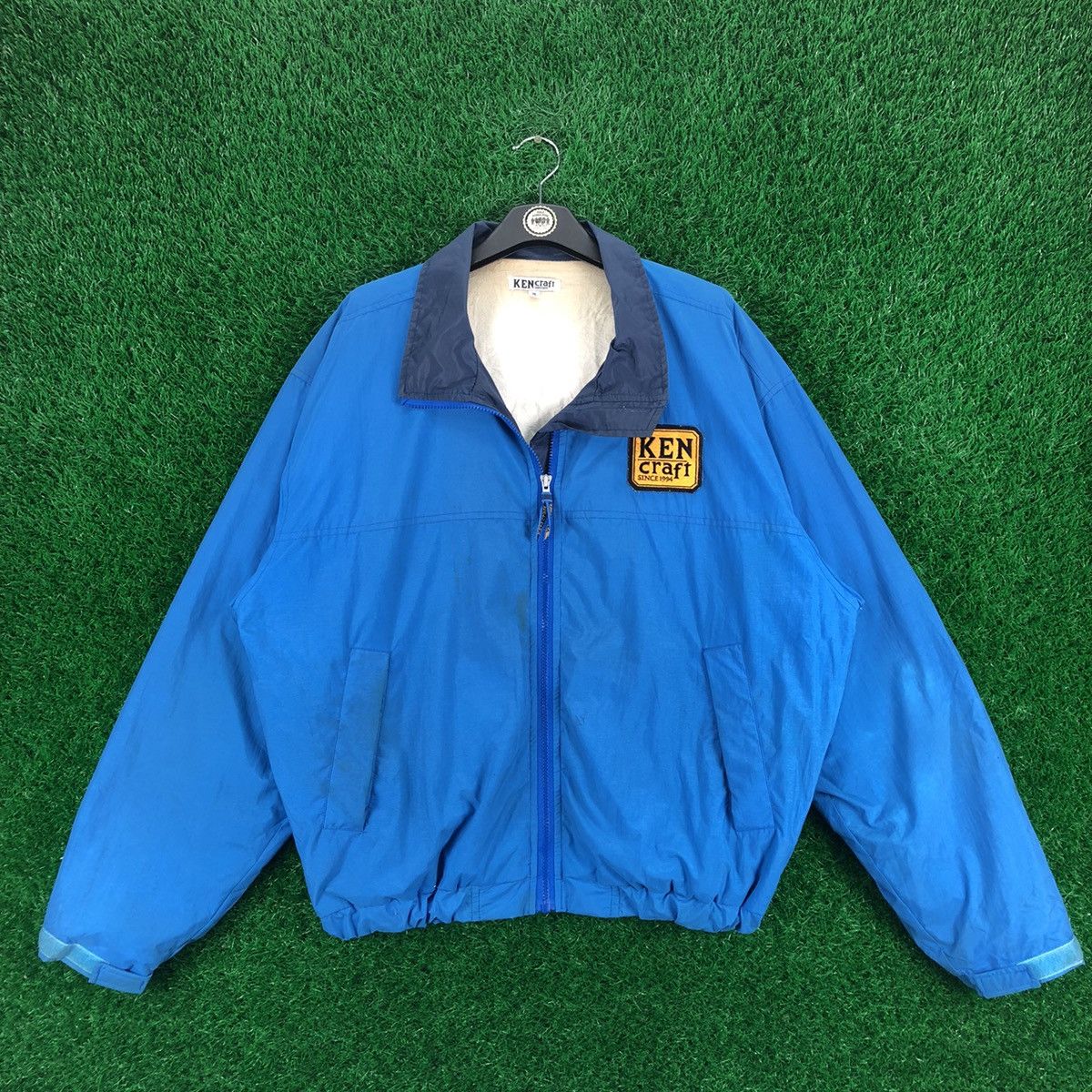 Japanese Brand × Vintage Vintage 90's Ken Craft Big Logo Sport Fishing Zipper Jacket Size US XL / EU 56 / 4 - 1 Thumbnail