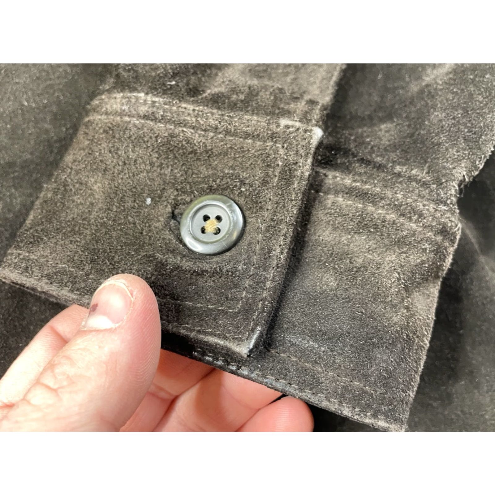 Gap VINTAGE GAP Suede Leather Jacket Coat Bomber Jacket Mens XL Dark Brown Leather Lining Heavy Button Y2K Size US XL / EU 56 / 4 - 5 Thumbnail