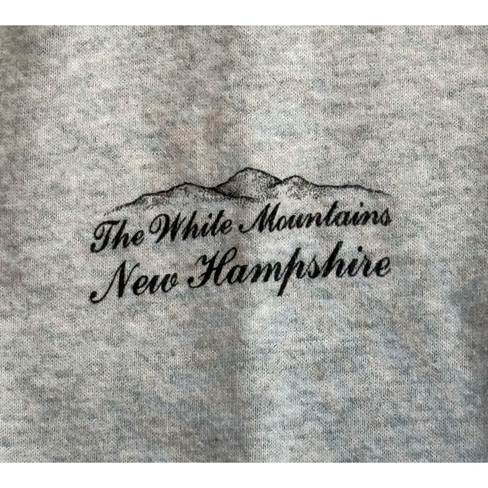 Fruit Of The Loom VINTAGE Leaf Peeper Crewneck Sweatshirt Large Gray Cotton Polyester 90s Nature Graphic Print Fruit of the Loom Unisex Adults Sweatshirt Mens Womens Size US L / EU 52-54 / 3 - 7 Thumbnail