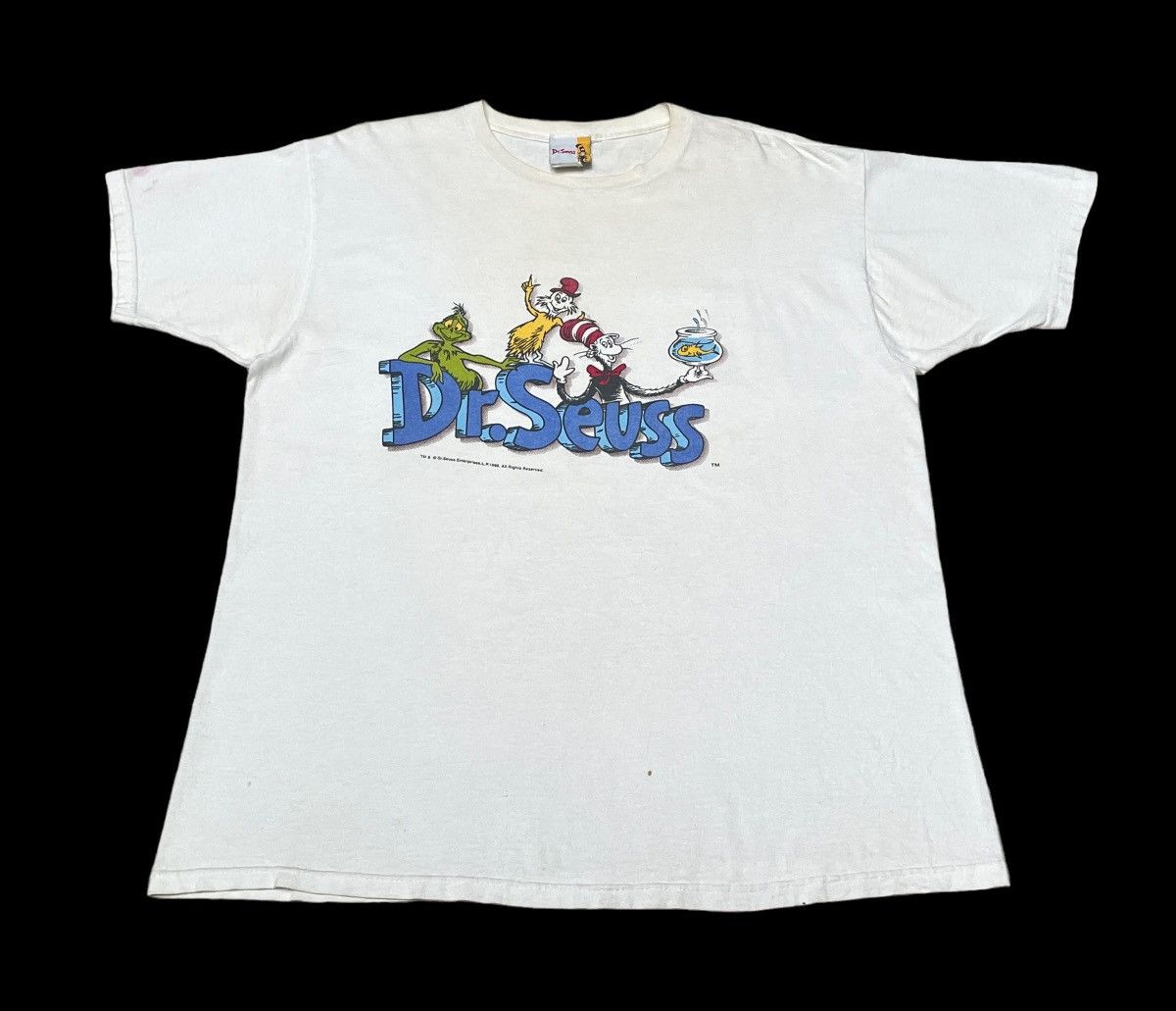 image of Movie Dr. Seuss T-Shirt 2000S in White, Men's (Size XL)