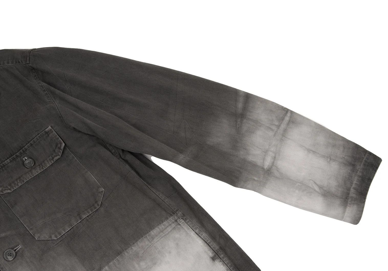 Issey Miyake Tie-Dye Cotton Jacket in Charcoal Light Gray XL Size US XL / EU 56 / 4 - 9 Thumbnail