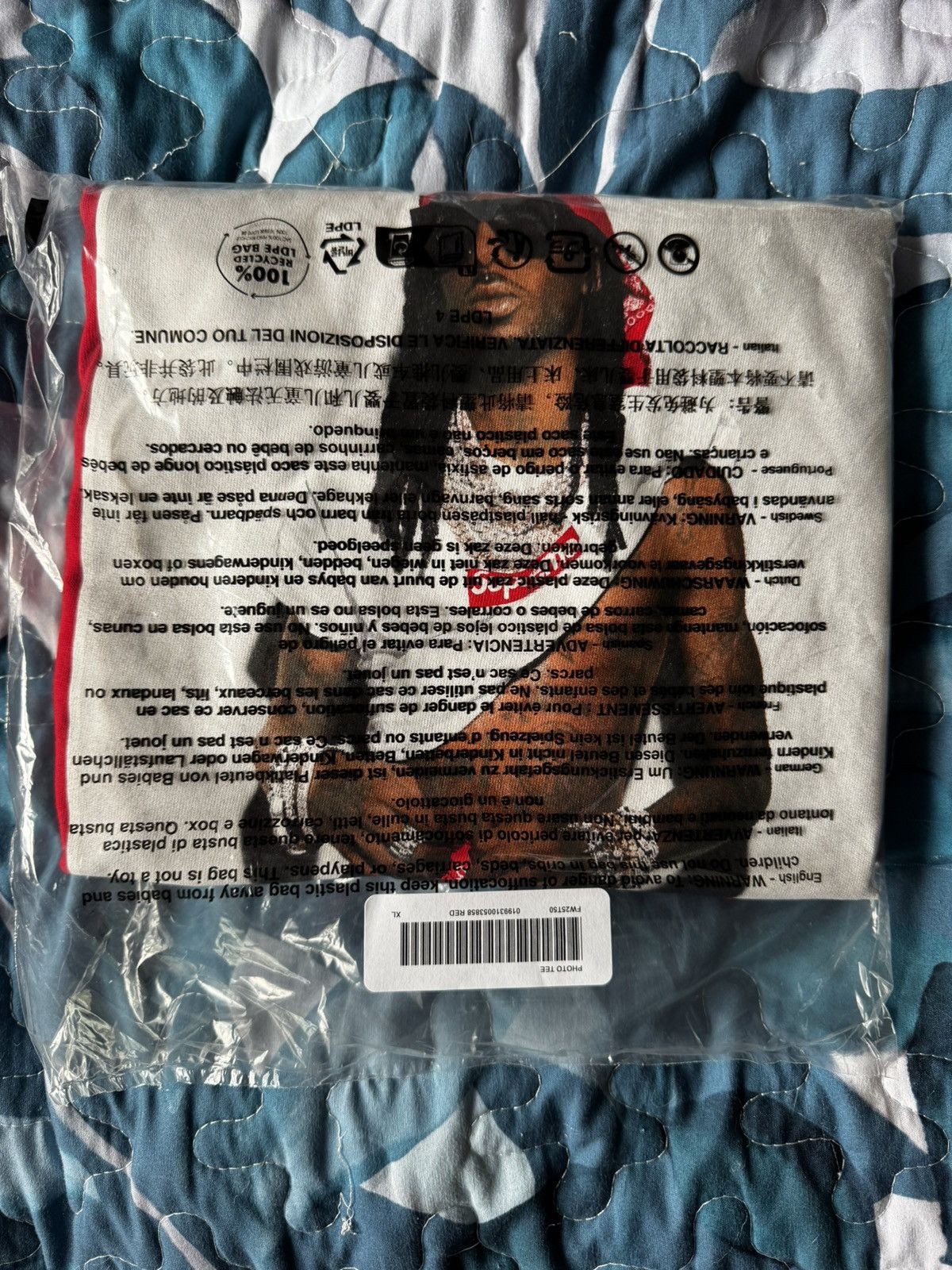 Supreme Supreme Playboi Carti Tee Red Size US XL / EU 56 / 4 - 3 Thumbnail