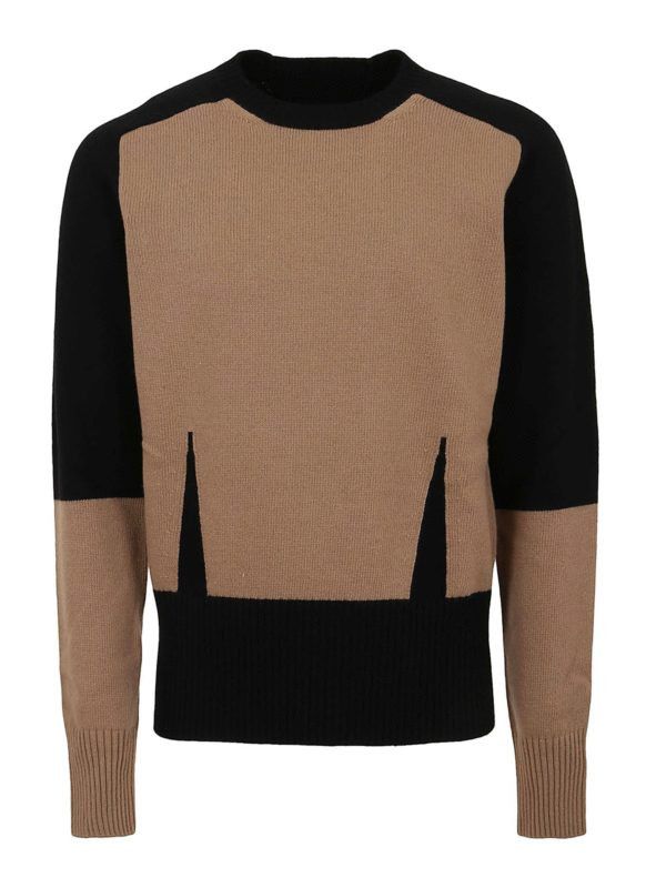 Alexander McQueen o1y1024 Sweater in Black & Camel Size US M / EU 48-50 / 2 - 1 Thumbnail