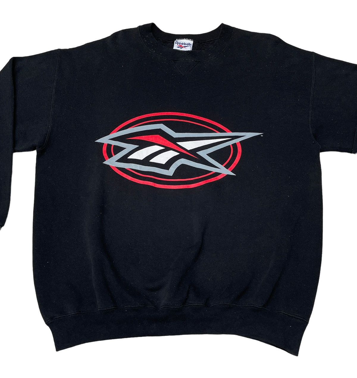 Reebok × Vintage Vintage Reebok Big Logo Sweatshirt 1990s Size US L / EU 52-54 / 3 - 3 Thumbnail