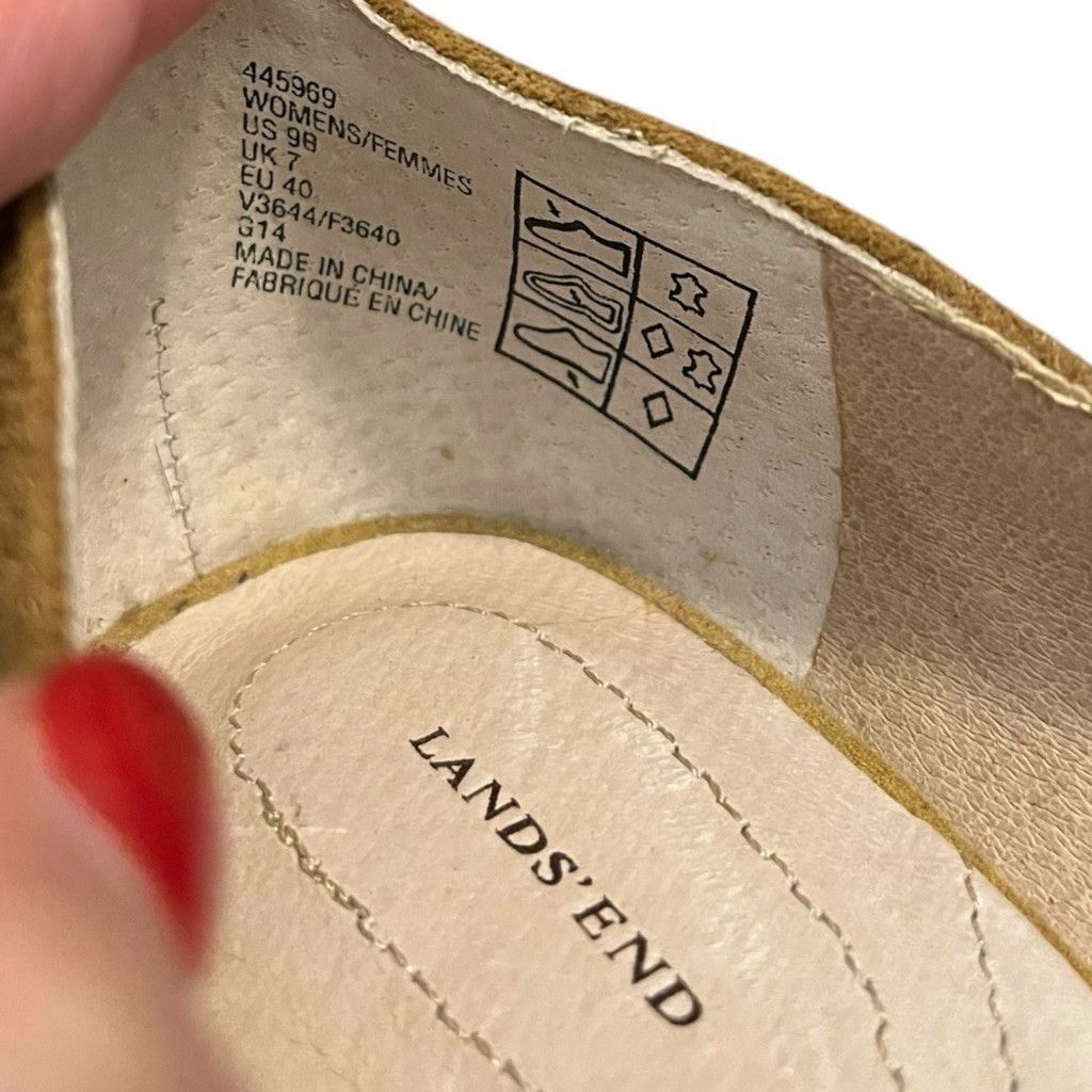 Lands' End × Vintage Y2K Lands’ End Minnie Faux Suede Comfy Block High Heels Sz 9 Size US 9 / IT 39 - 2 Thumbnail