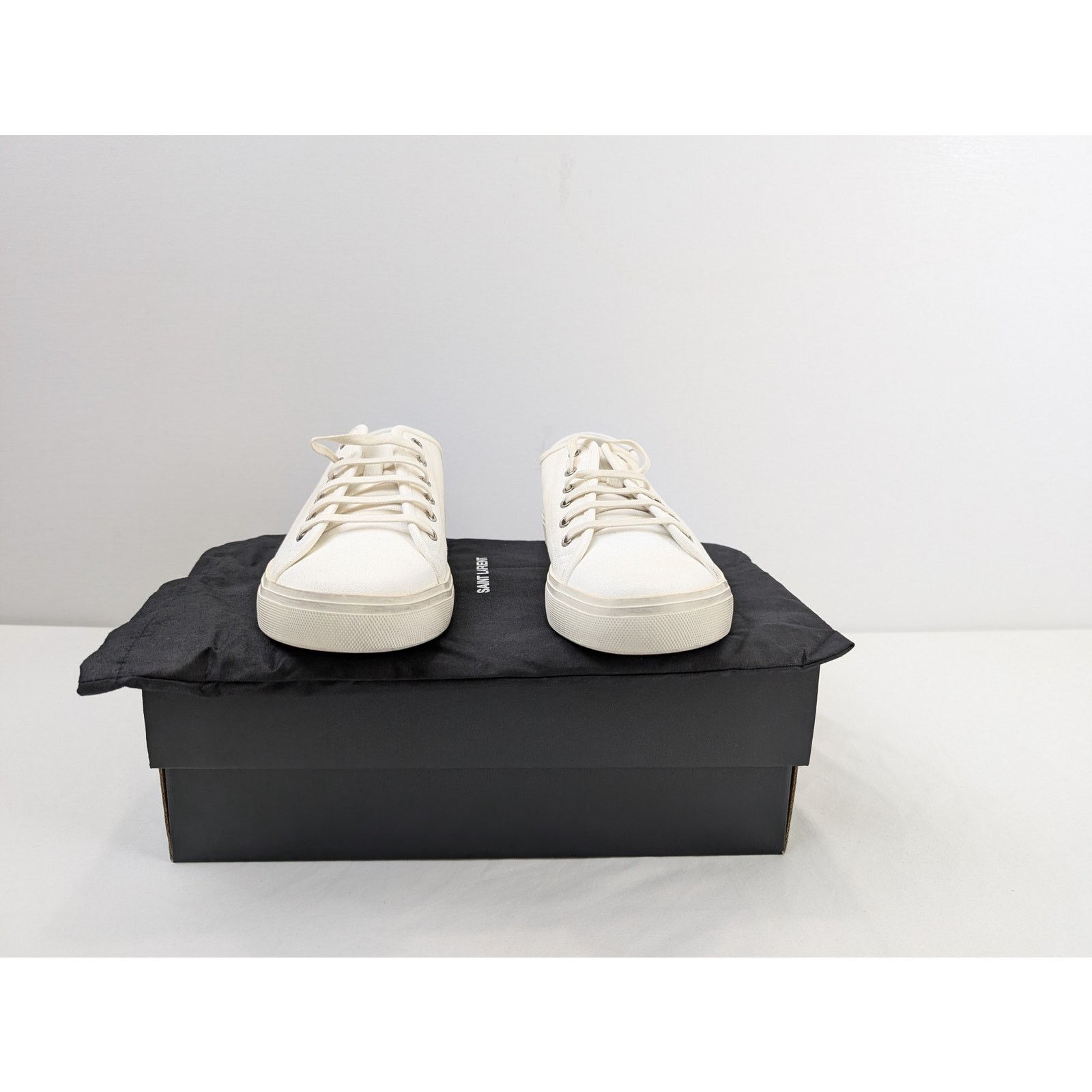 Saint Laurent Paris o1rshd1 Malibu L T Sneakers SL SIG in Blanc Size US 12 / EU 45 - 17 Thumbnail