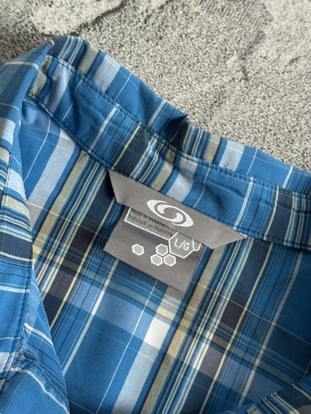 Salomon Salomon L Chekered button up shirt short sleeve outdoor 00s Size US L / EU 52-54 / 3 - 5 Thumbnail