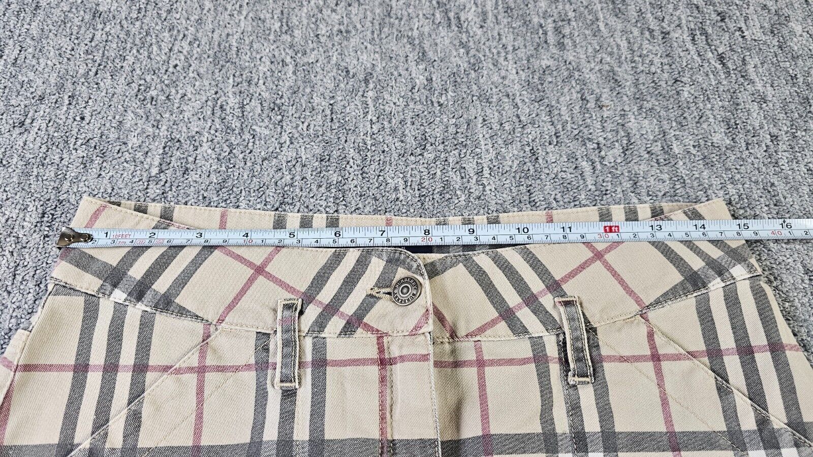 Burberry Vintage Y2K Burberry Nova Check Plaid Mini Skirt Italy US 6 Size 30" / US 8 / IT 44 - 7 Thumbnail