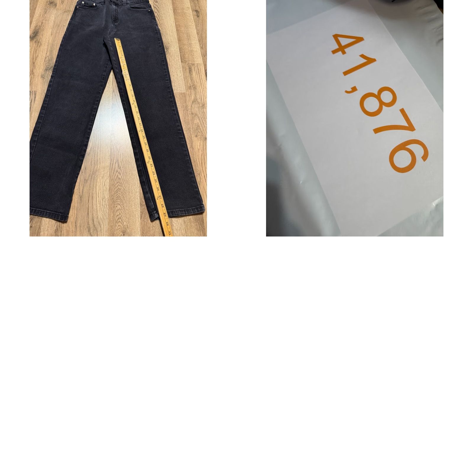 Vintage Style&Co. Jeans Women's 10 Black Denim Straight Leg Pockets 5-Pocket Design Vintage No Size 32" / US 10 / IT 46 - 8 Thumbnail