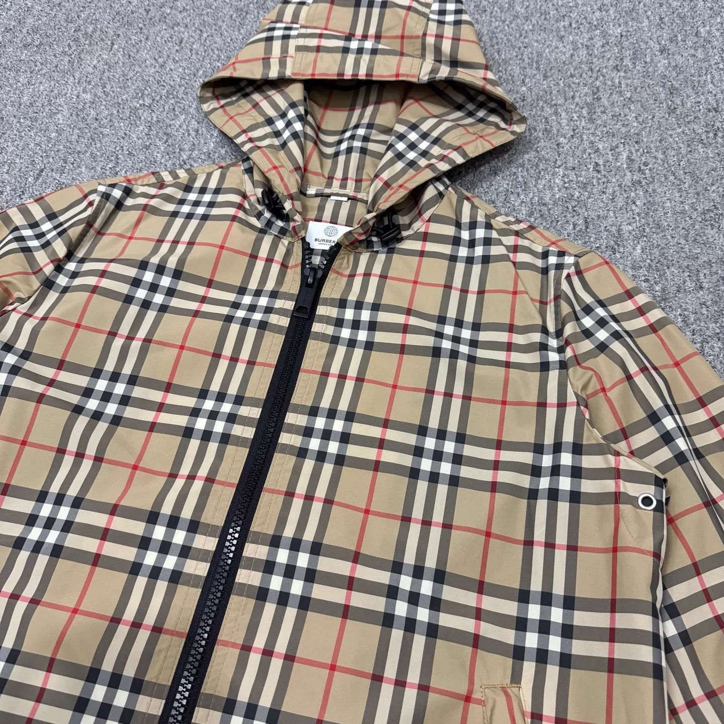 Burberry Burberry Khaki Heritage Check Hooded Jacket UK6 Unused Size XS / US 0-2 / IT 36-38 - 3 Thumbnail