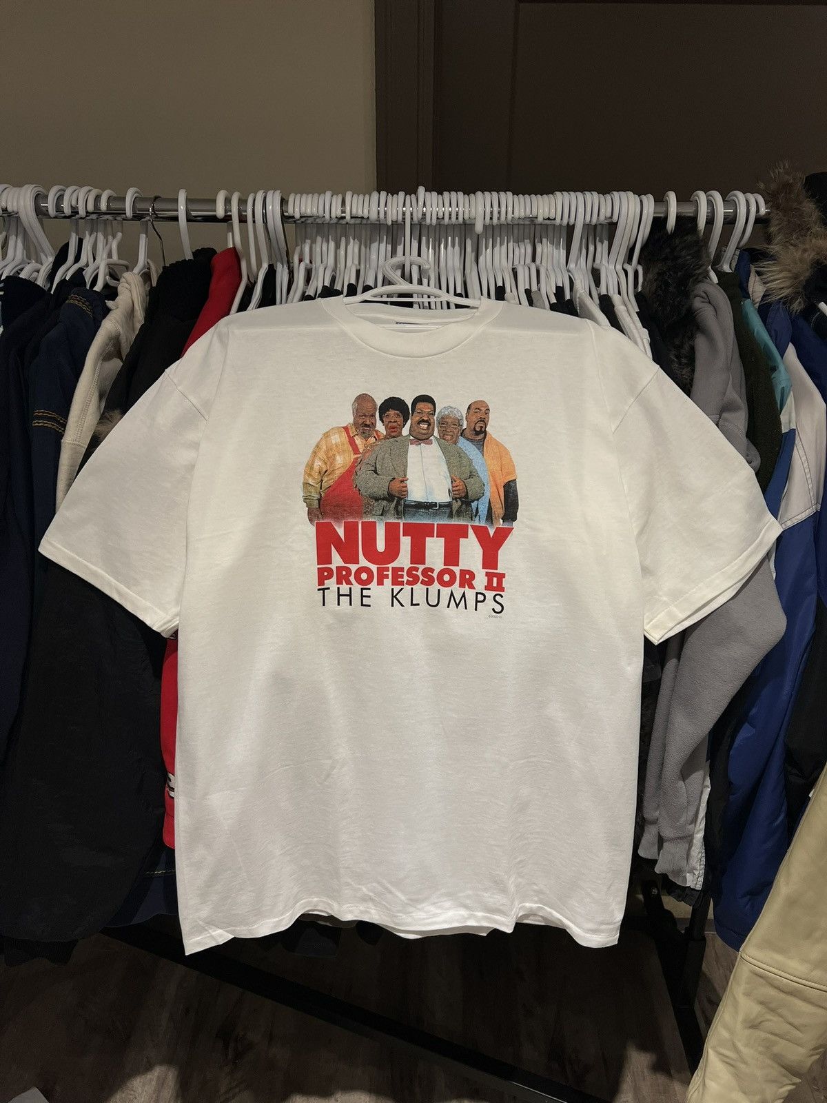 image of Vintage Nutty Professor 2 “The Klumps” Promo Tee XL in White, Men's