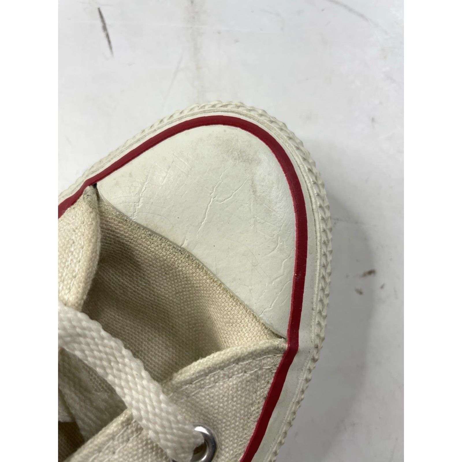 Converse VINTAGE Converse Men’s Sz 3.5 White Canvas Low Top Sneakers Shoes Shoes Size US S / EU 44-46 / 1 - 5 Thumbnail