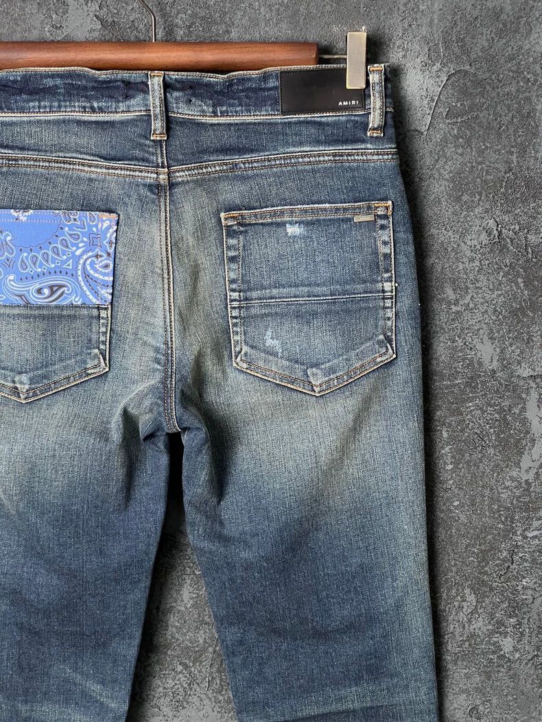 Amiri Amiri Blue patchwork jeans Size US 32 / EU 48 - 6 Thumbnail