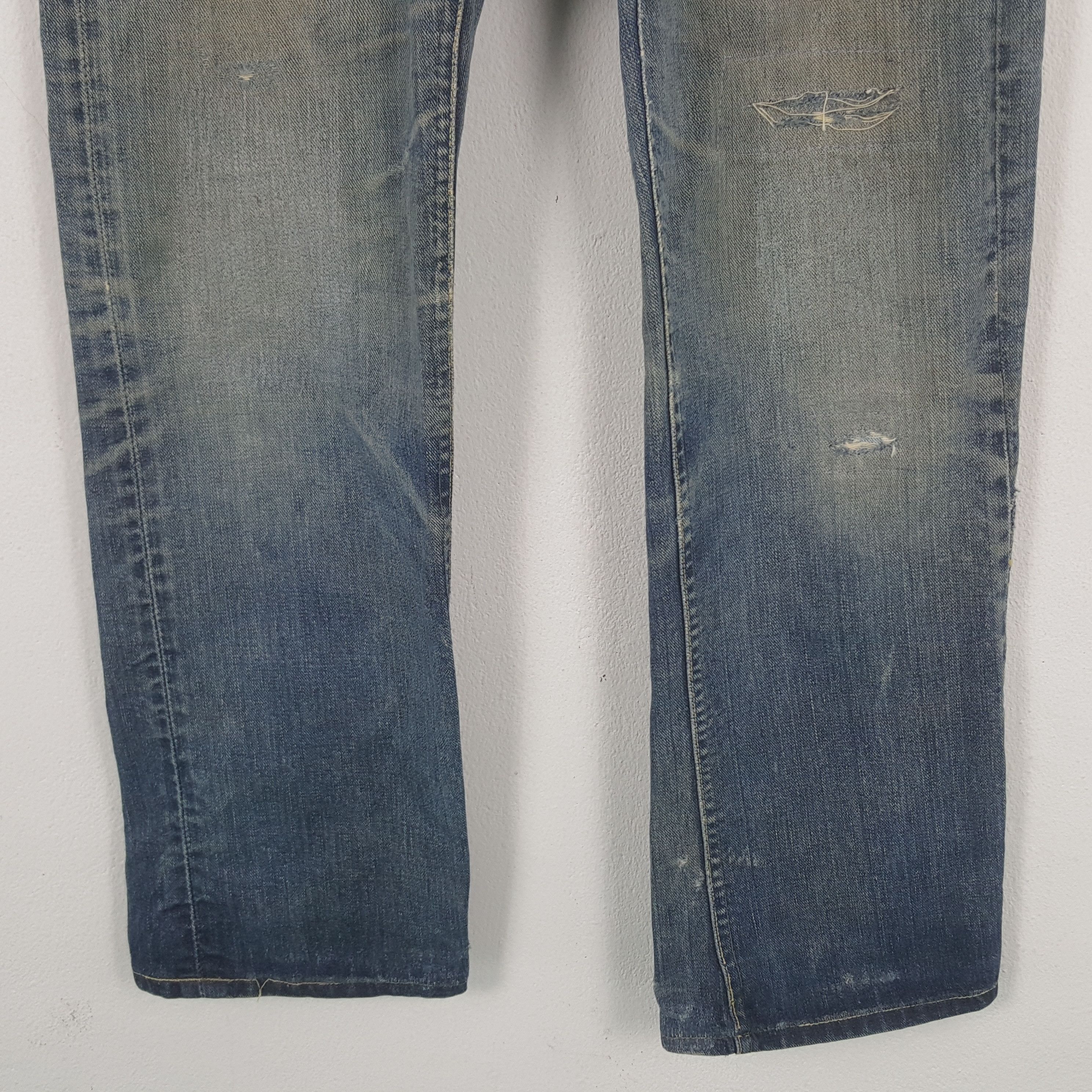 Lee Vintage 90's Lee Riders American Distressed Denim Jeans RR14 Size US 29 - 3 Thumbnail