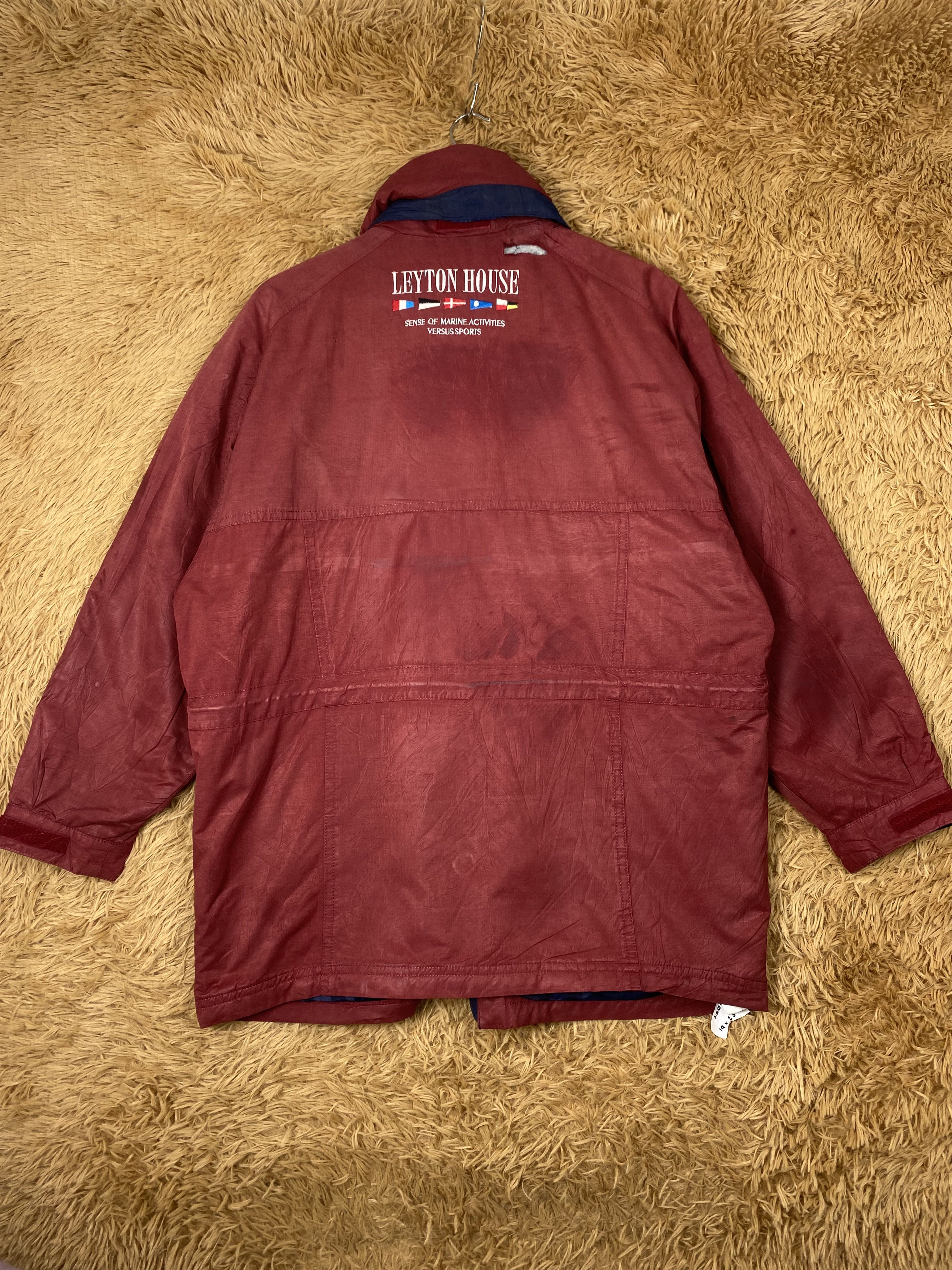 Japanese Brand Vintage Leyton House Quilted Lining Long Jacket PJ2568 Size US L / EU 52-54 / 3 - 5 Thumbnail