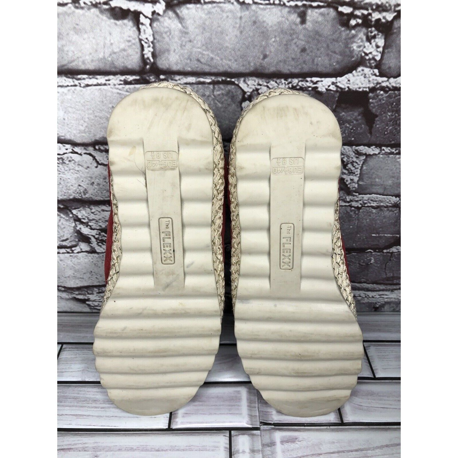 Other The Flexx Red Suede Leather Espadrilles Slip On Shoes Women Size US 8.5 / IT 38.5 - 15 Thumbnail