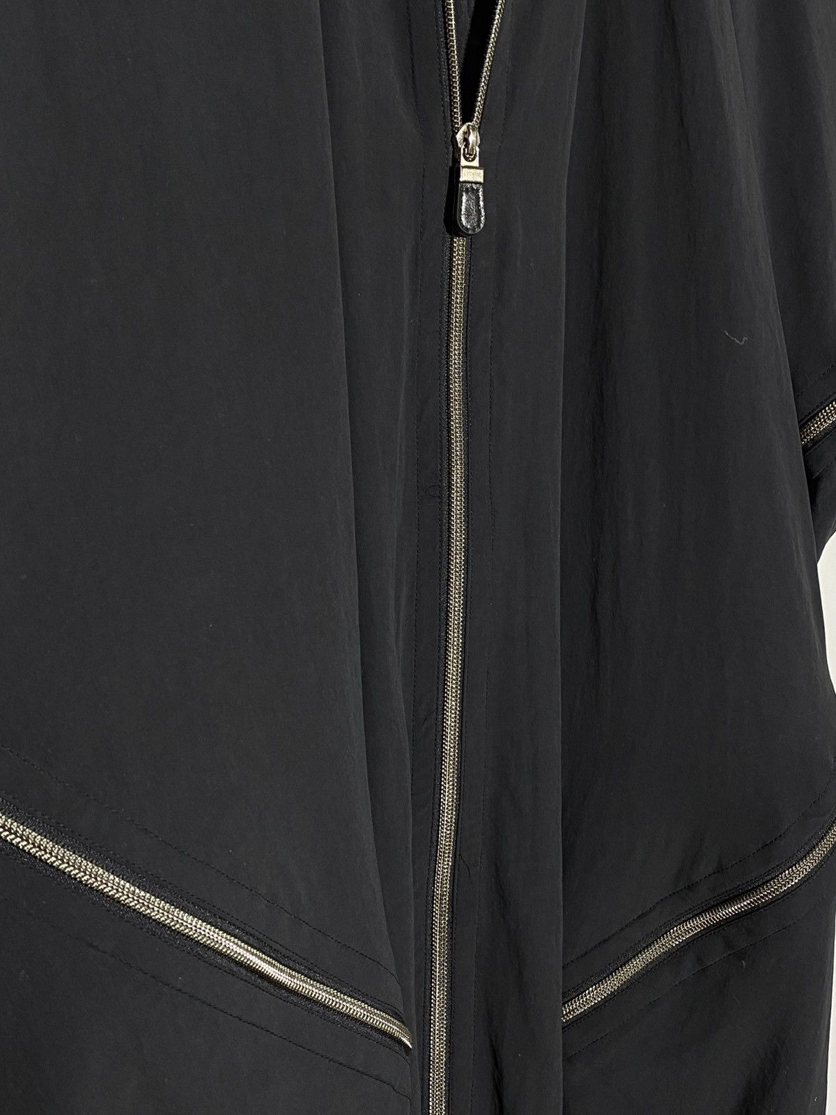Issey Miyake Issey Miyake Black Asymmetrical Zipper Jacket Size US M / EU 48-50 / 2 - 12 Thumbnail