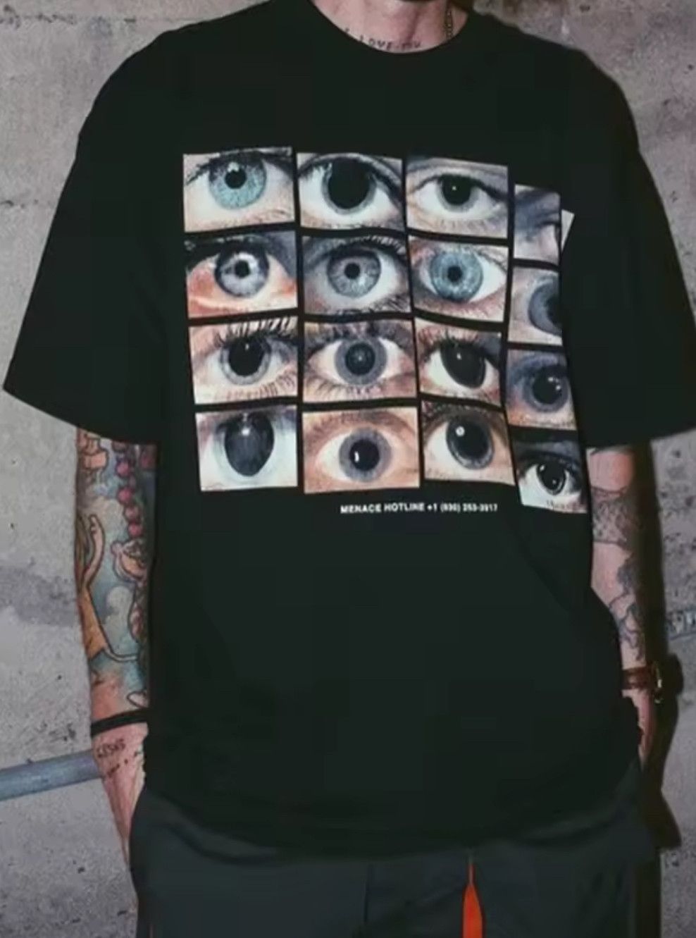 Japanese Brand Streetwear Goth Eyes Fashion Black T-Shirt Punk Graphic Tees Size US M / EU 48-50 / 2 - 1 Thumbnail