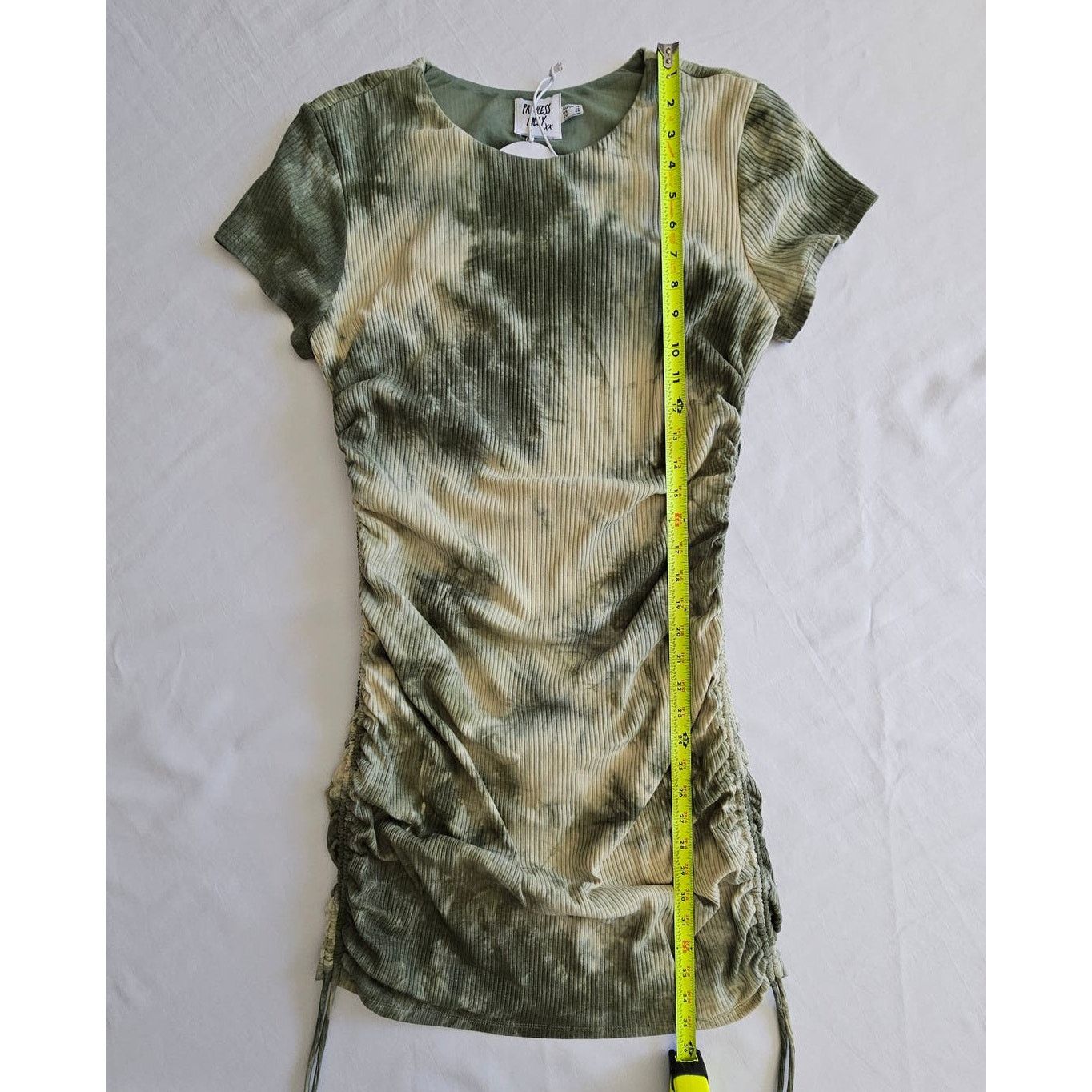 PRINCESS POLLY Princess Polly Green Keana Tie Dye Mini Dress US 12/ AU 16 Size XL / US 12-14 / IT 48-50 - 8 Thumbnail
