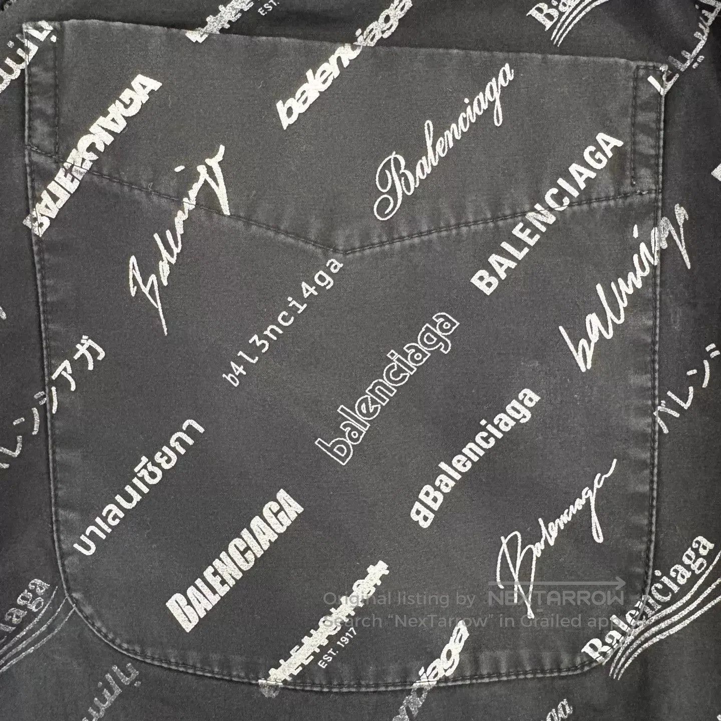 Balenciaga Black Printed Casual Shorts. Size US 28 / EU 44 - 7 Thumbnail