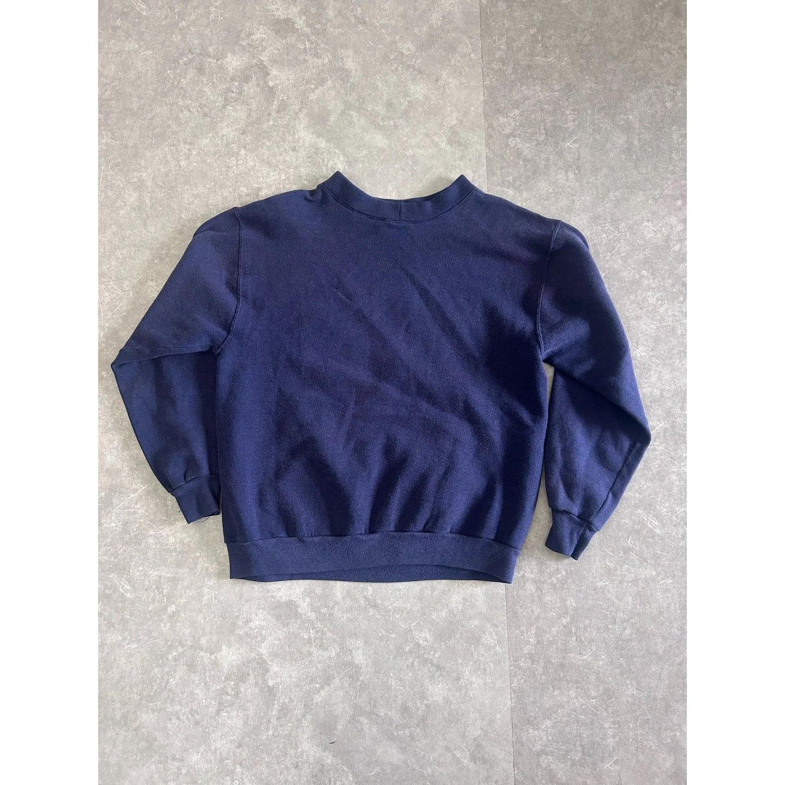 Russell Athletic Vintage Auburn Tigers Navy Kangaroo Pocket Navy Crewneck -L Size US L / EU 52-54 / 3 - 3 Thumbnail